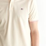 GANT Erkek Krem Regular Fit Polo