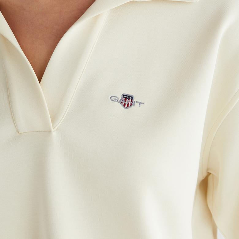 GANT Kadın Krem Logolu Polo