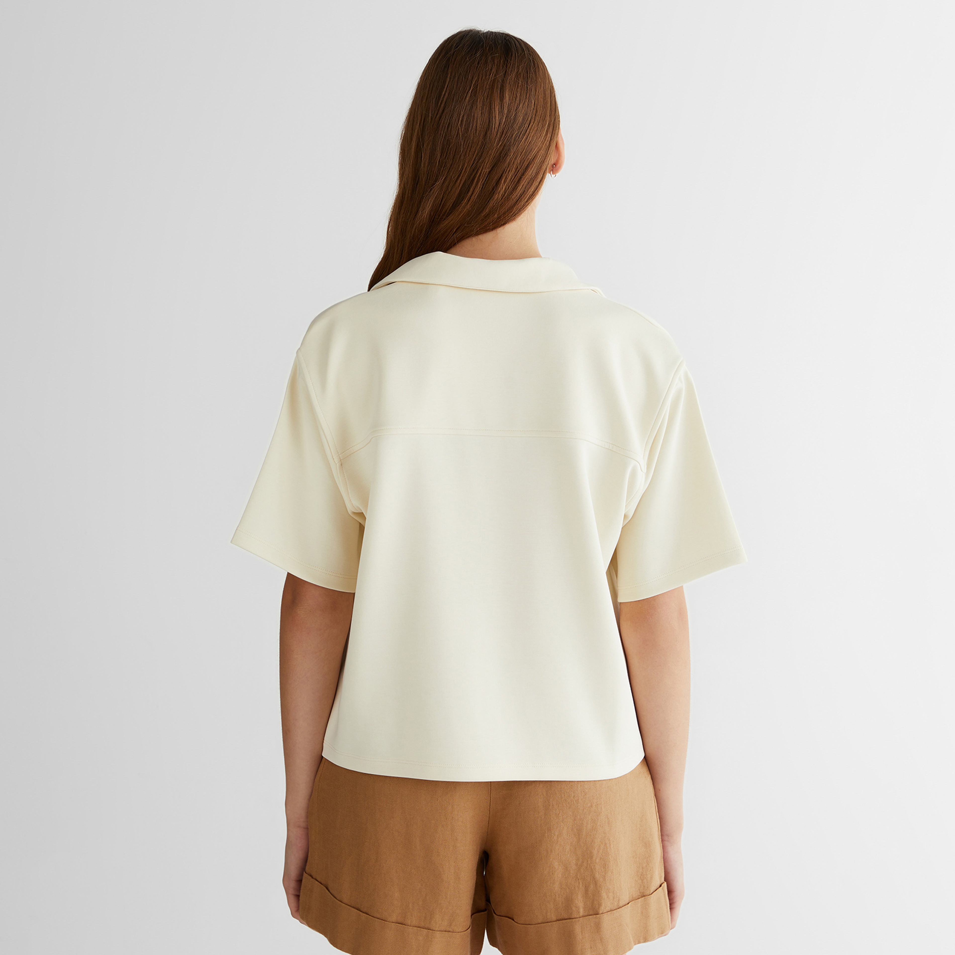GANT Kadın Krem Logolu Polo