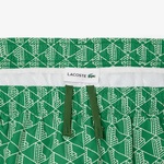 Lacoste Mid Monogram Print Swim Erkek Yeşil Mayo