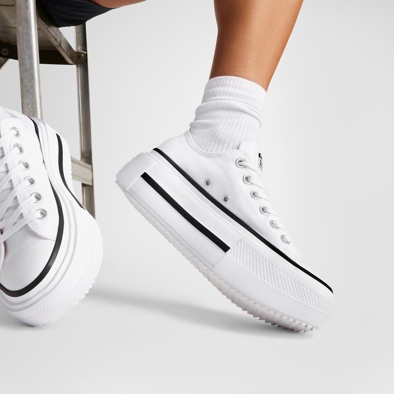 Converse Chuck Taylor All Star Lift Double Stack Platform Kadın Beyaz Sneaker