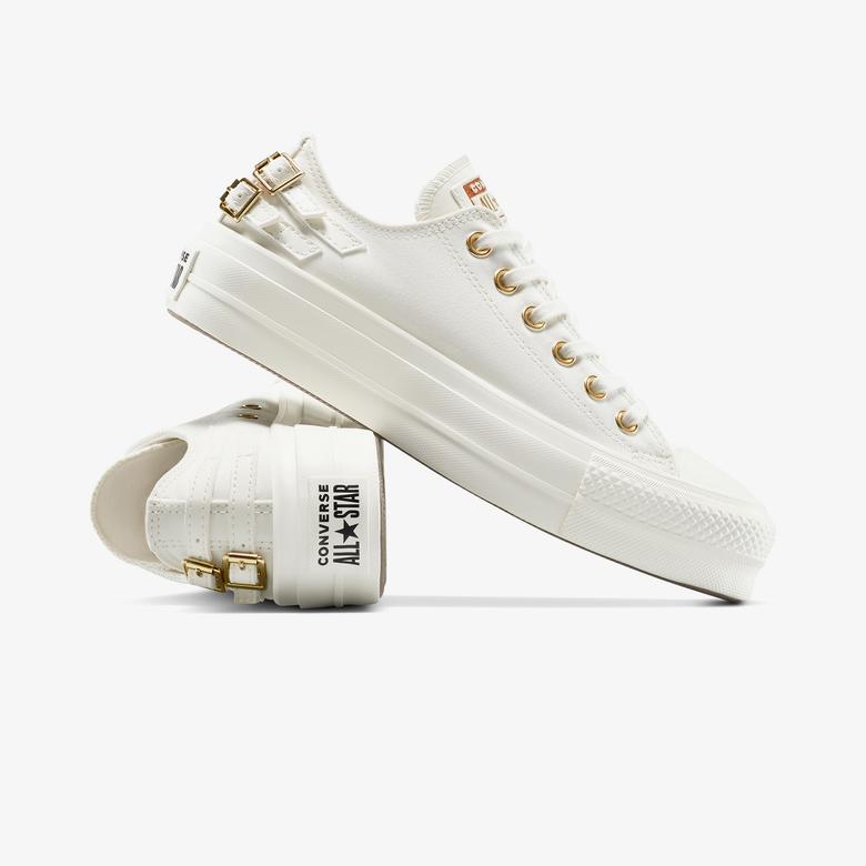 Converse Chuck Taylor All Star Lift Platform Buckle Unisex Beyaz Sneaker