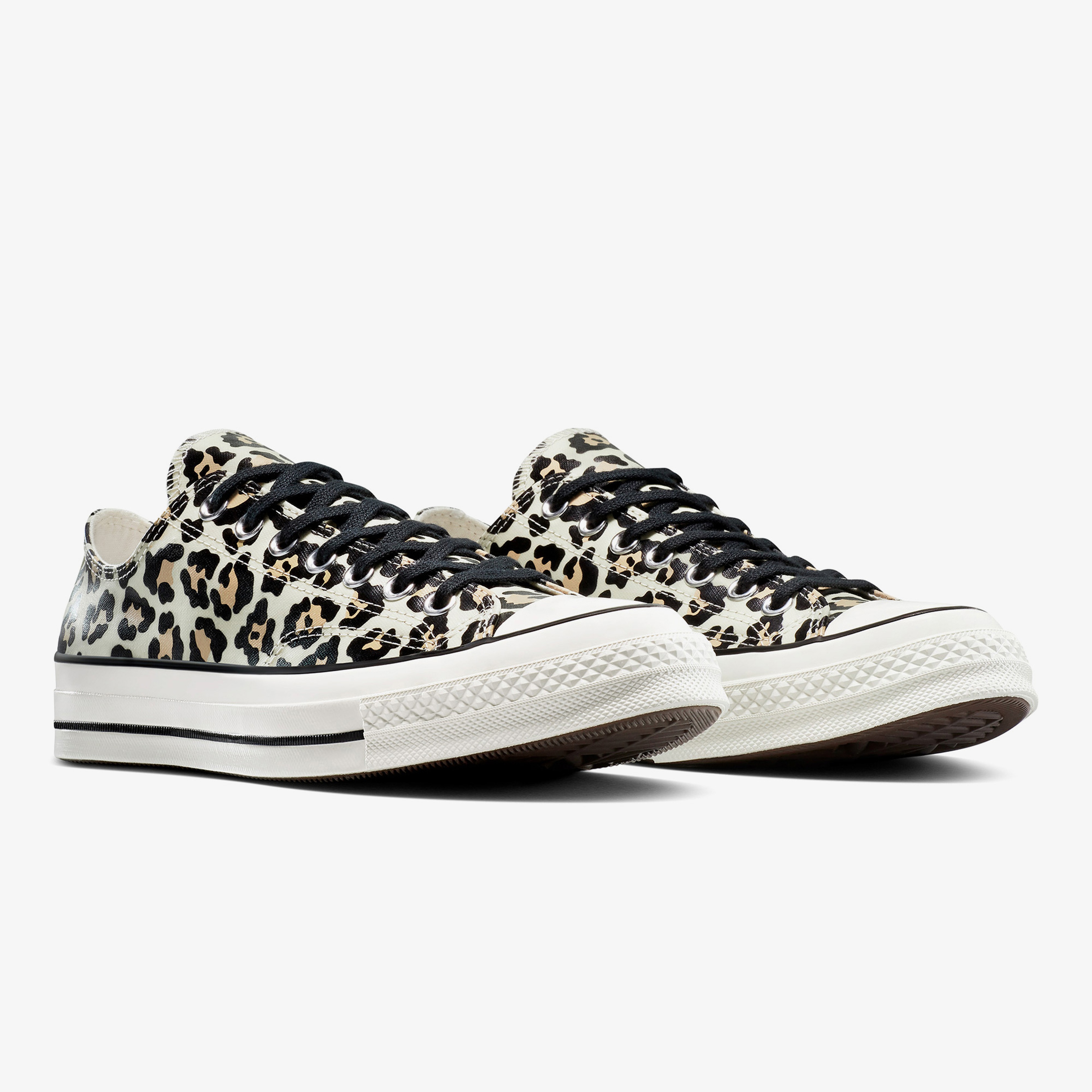 Converse Chuck 70 Glow In The Dark Leopard Print Kadın Krem Sneaker