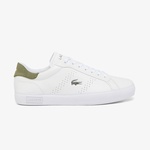 Lacoste Powercourt 2.0 Leather Erkek Beyaz Sneaker