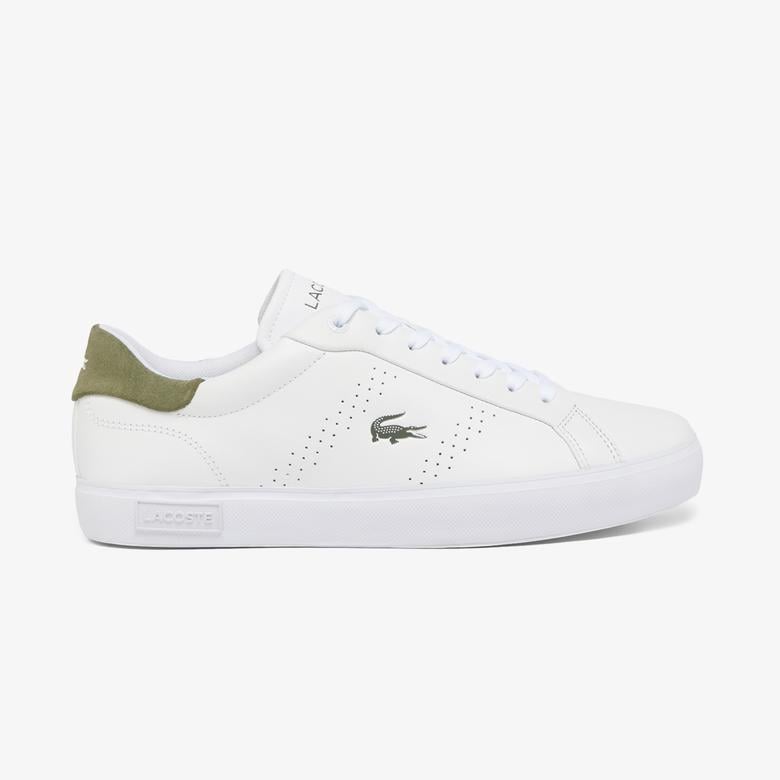 Lacoste Powercourt 2.0 Leather Erkek Beyaz Sneaker