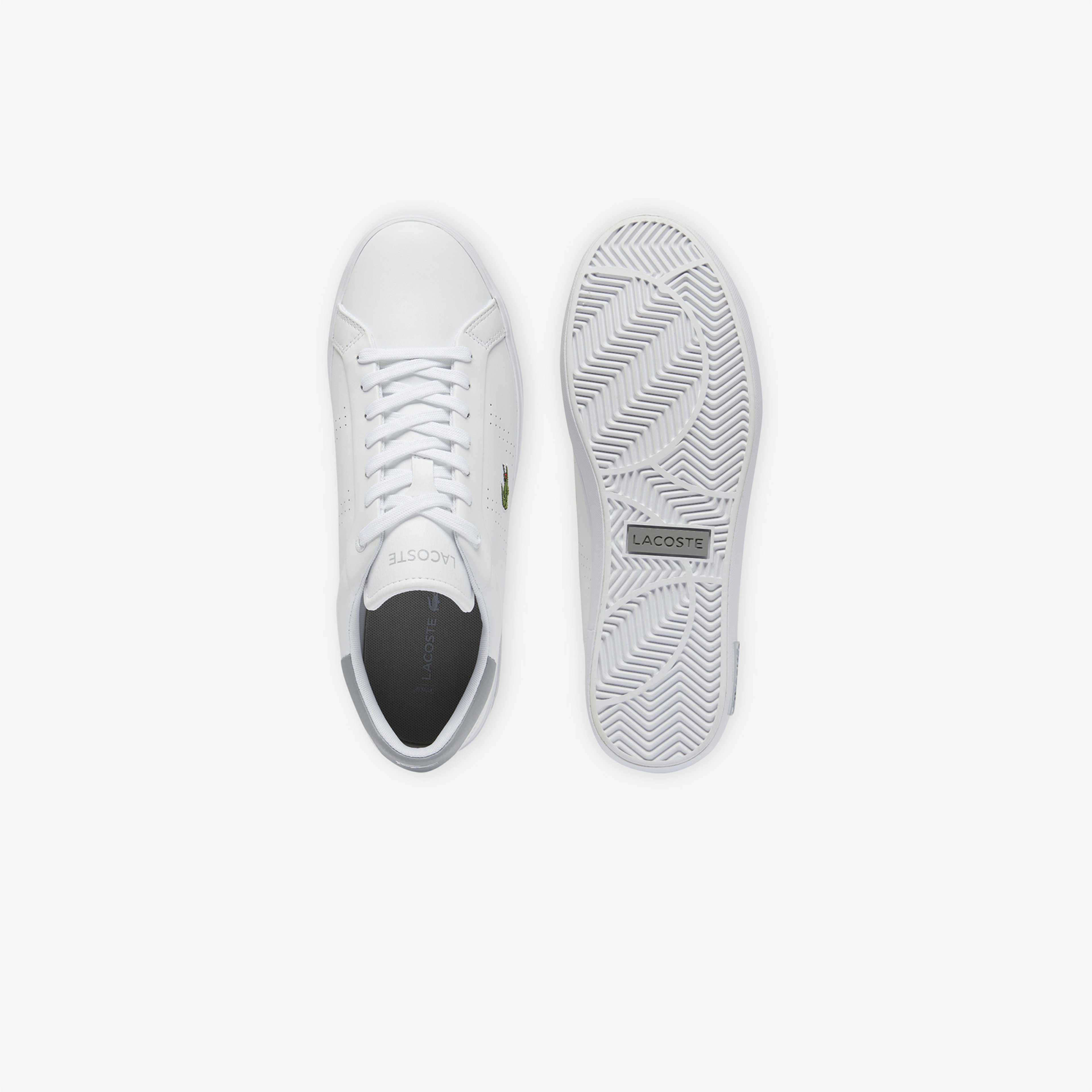 Lacoste Powercourt 2.0 Leather Erkek Beyaz Sneaker