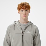 Converse Star Chevron Baskılı Regular Fit Erkek Gri Hoodie