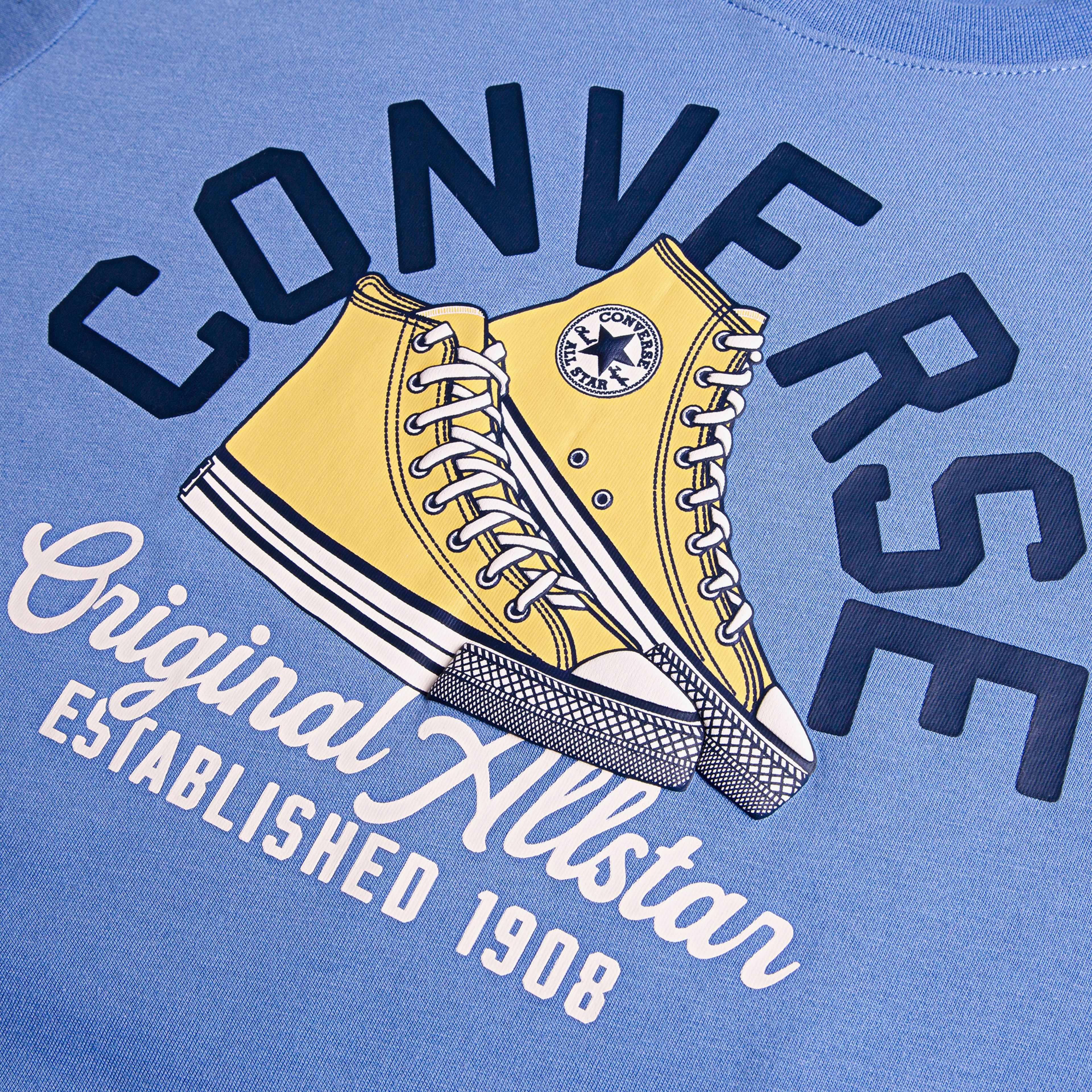 Converse Retro Remix Çocuk Mavi T-Shirt