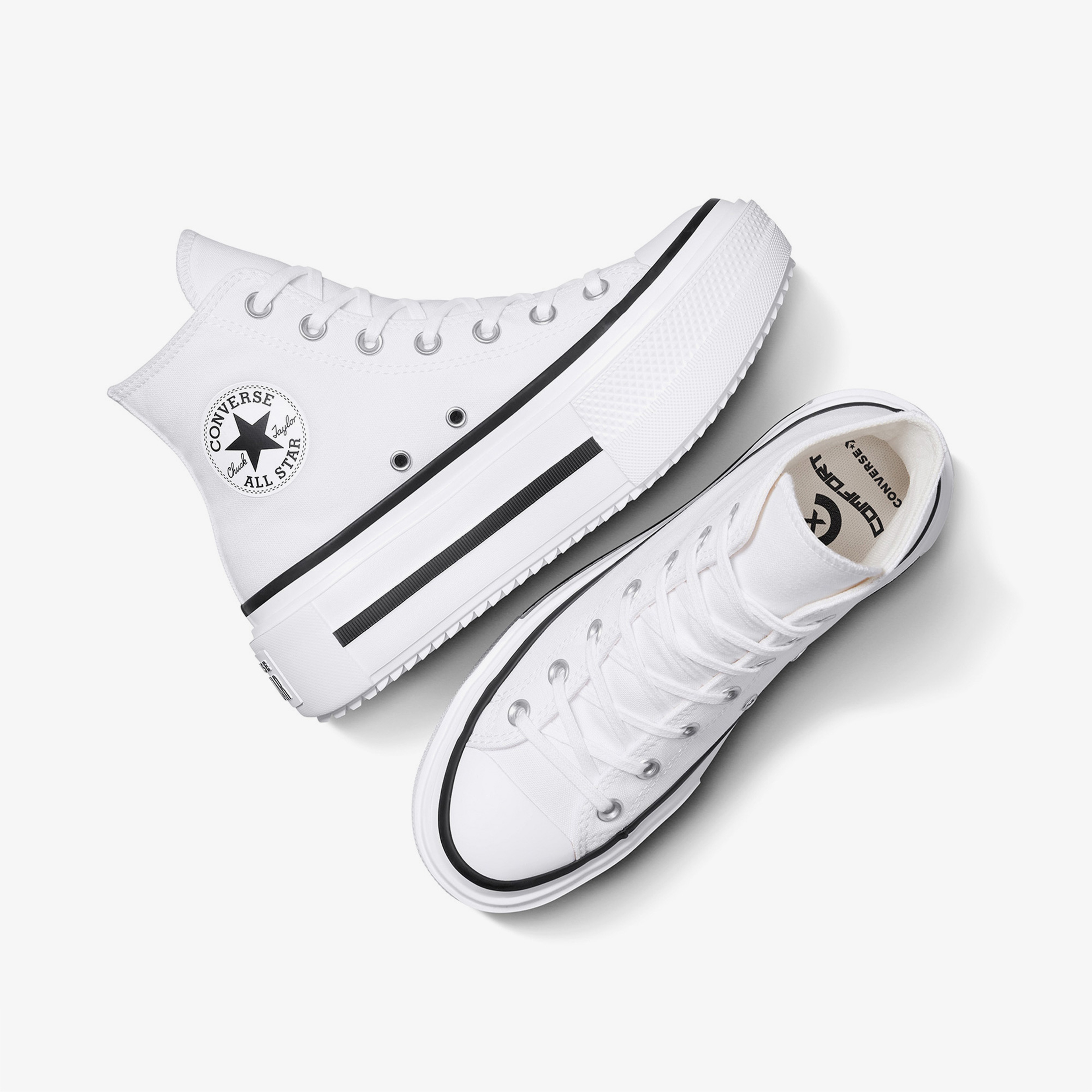 Converse Chuck Taylor All Star Lift Double Stack Kadın Beyaz Sneaker