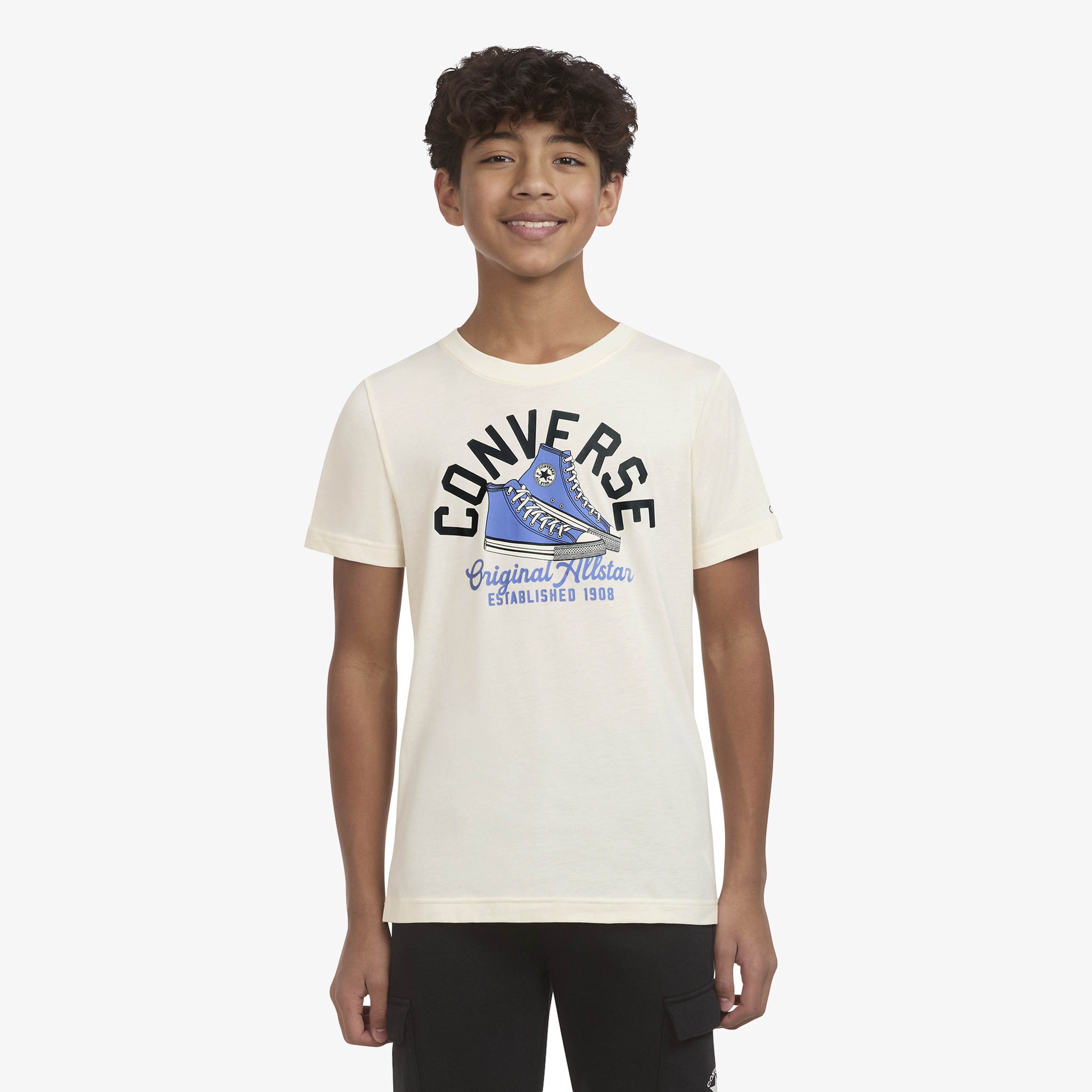 Converse Retro Remix Çocuk Beyaz T-Shirt