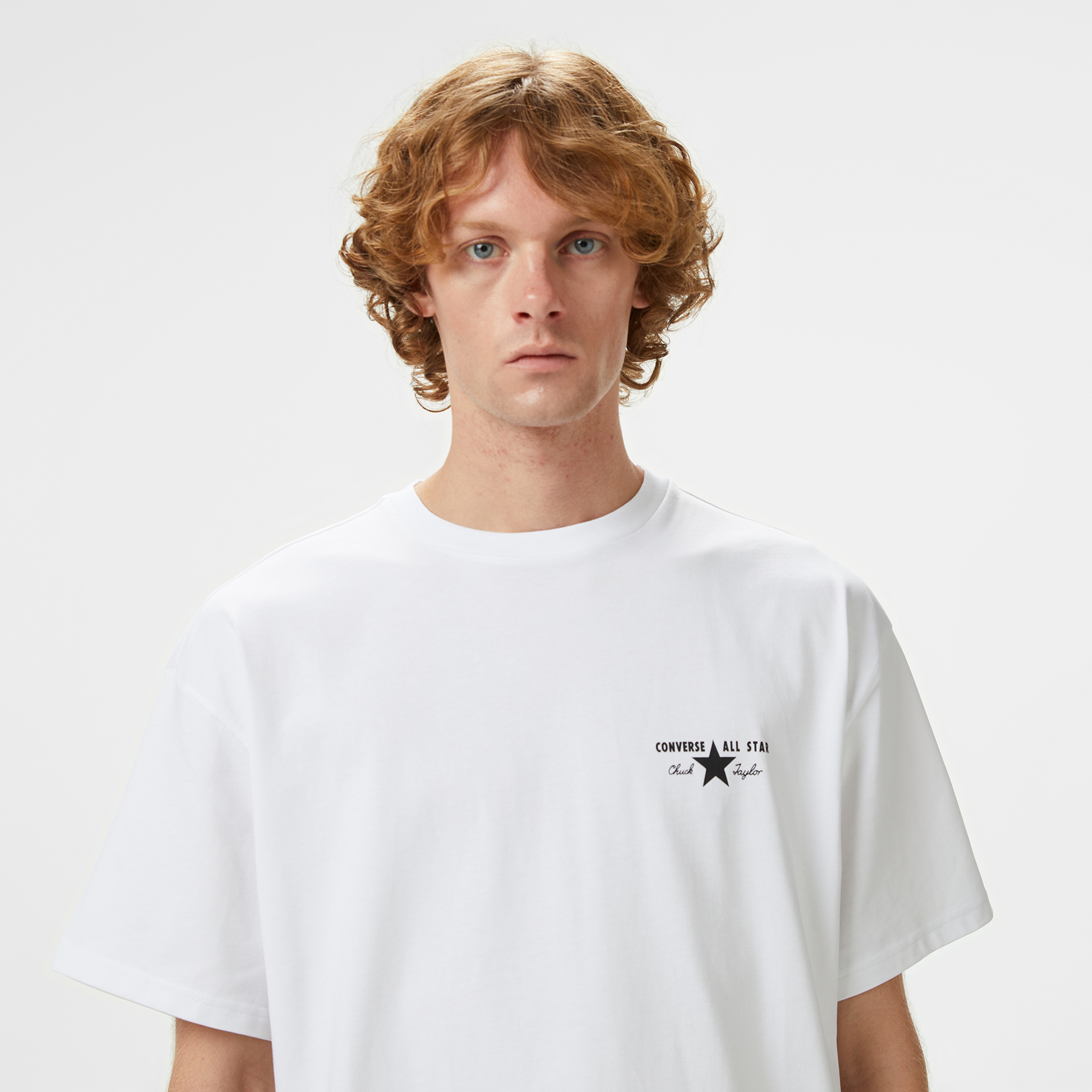 Converse All Star License Plate Erkek Beyaz T-Shirt