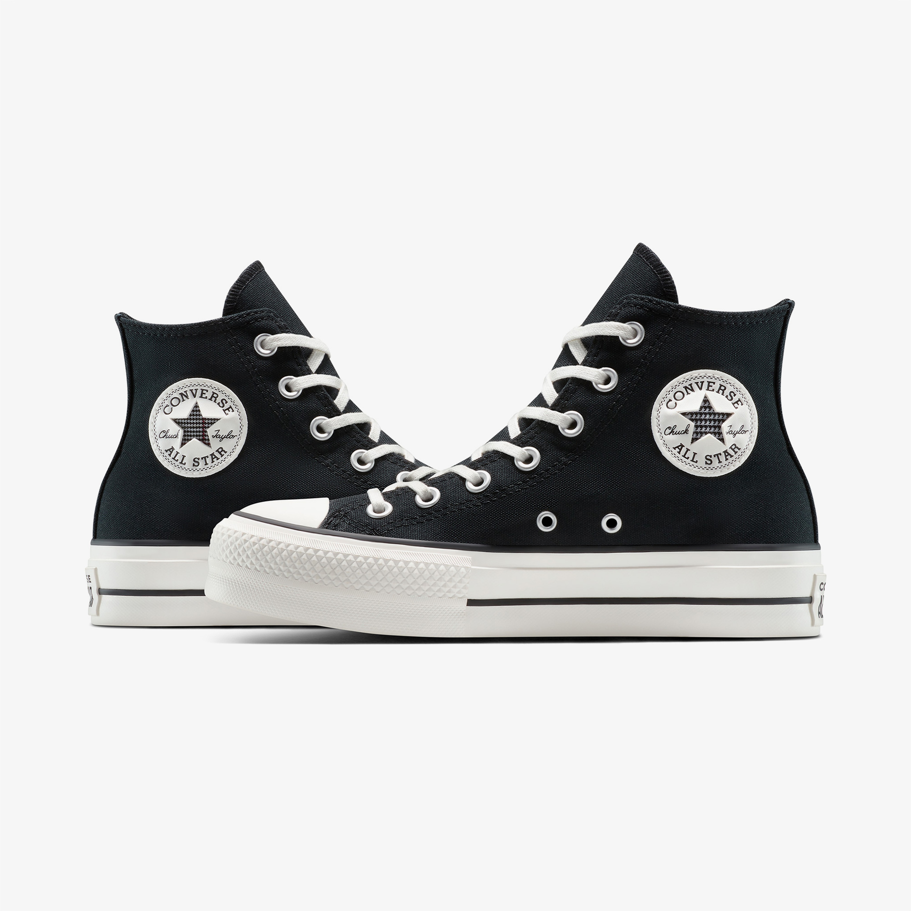 Converse Chuck Taylor All Star Lift Platform Floral Kadın Siyah Sneaker