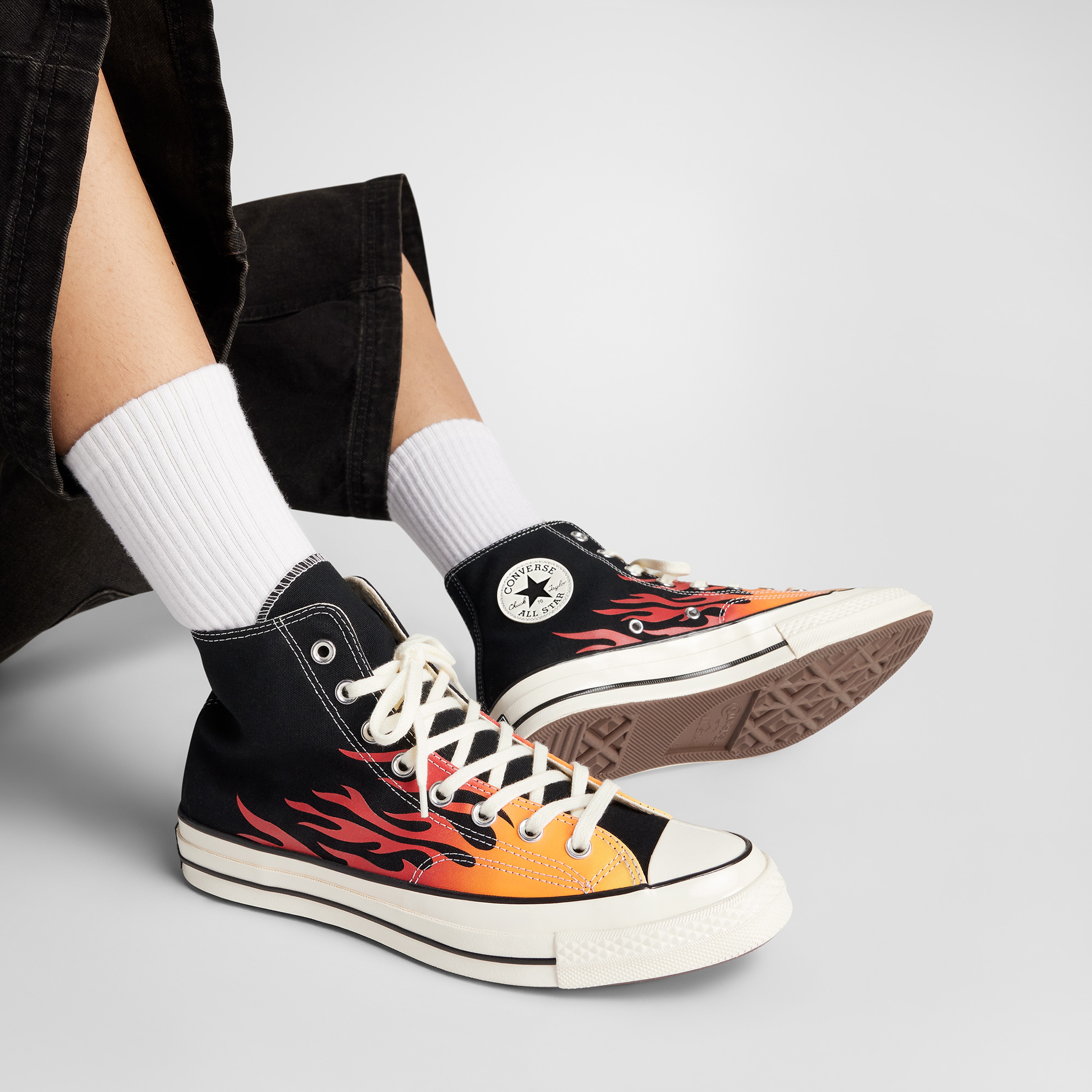 Converse Chuck 70 Fire Unisex Siyah Sneaker