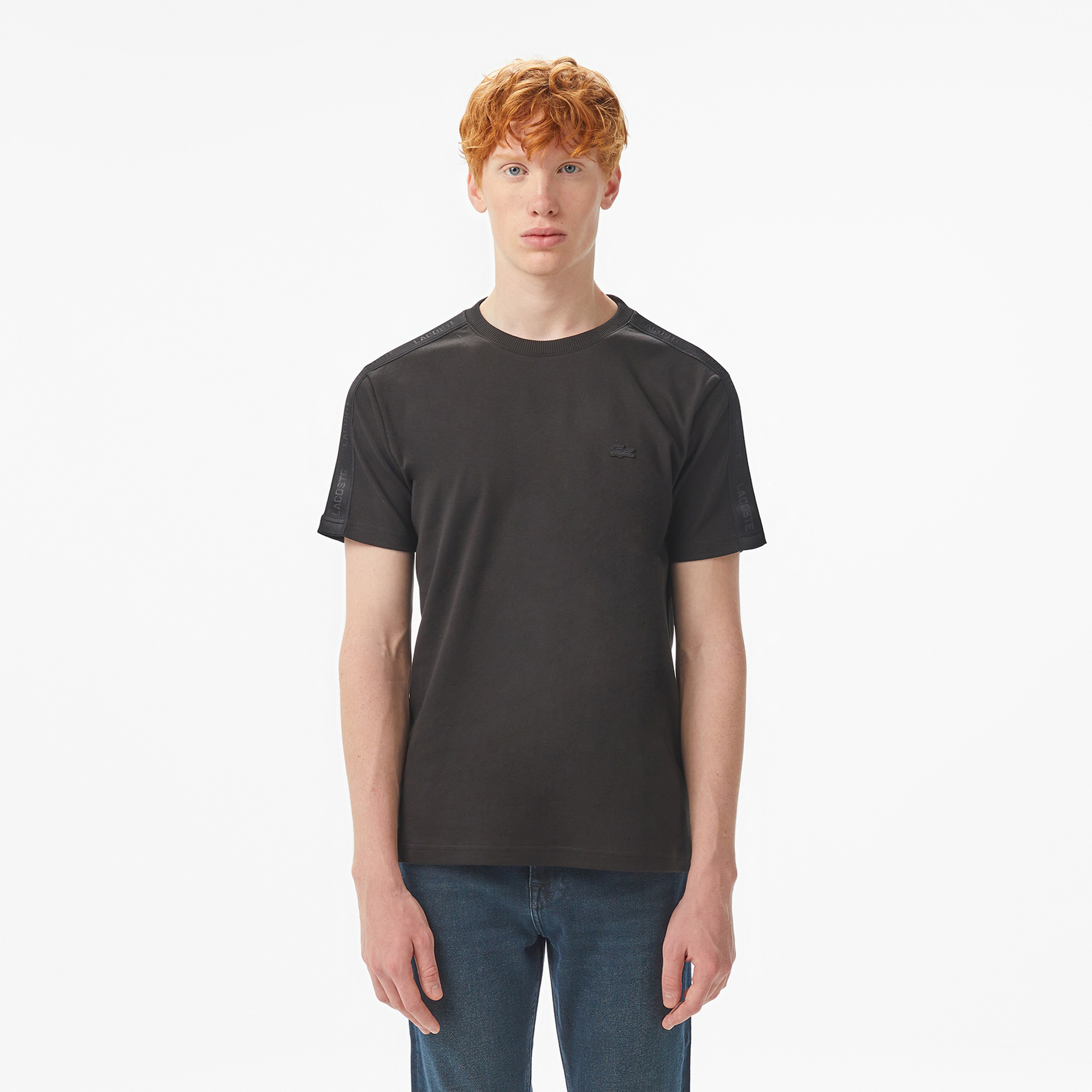 Erkek Oversize Fit Bisiklet Yaka Siyah T-Shirt