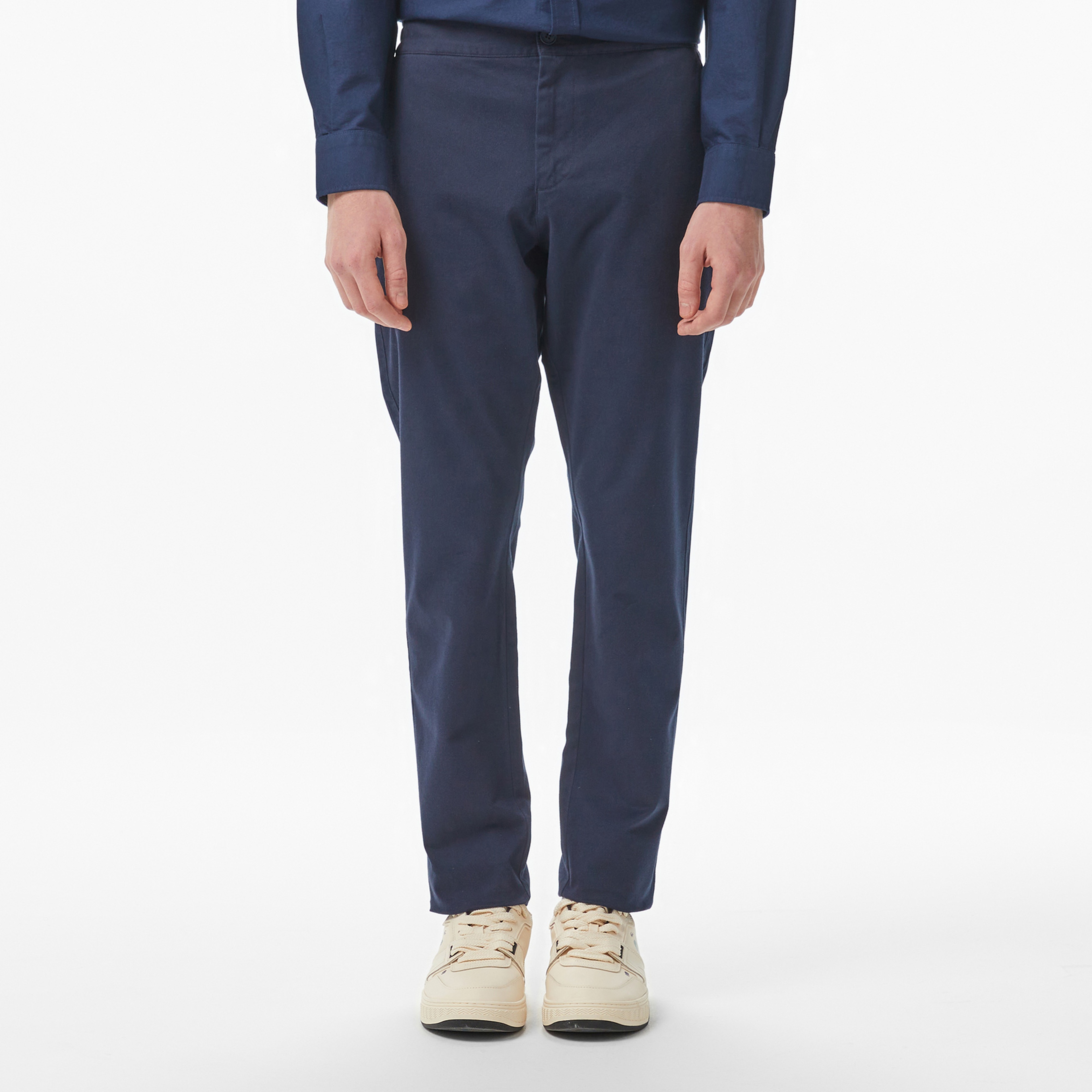 Erkek Slim Fit Lacivert Chino Pantolon