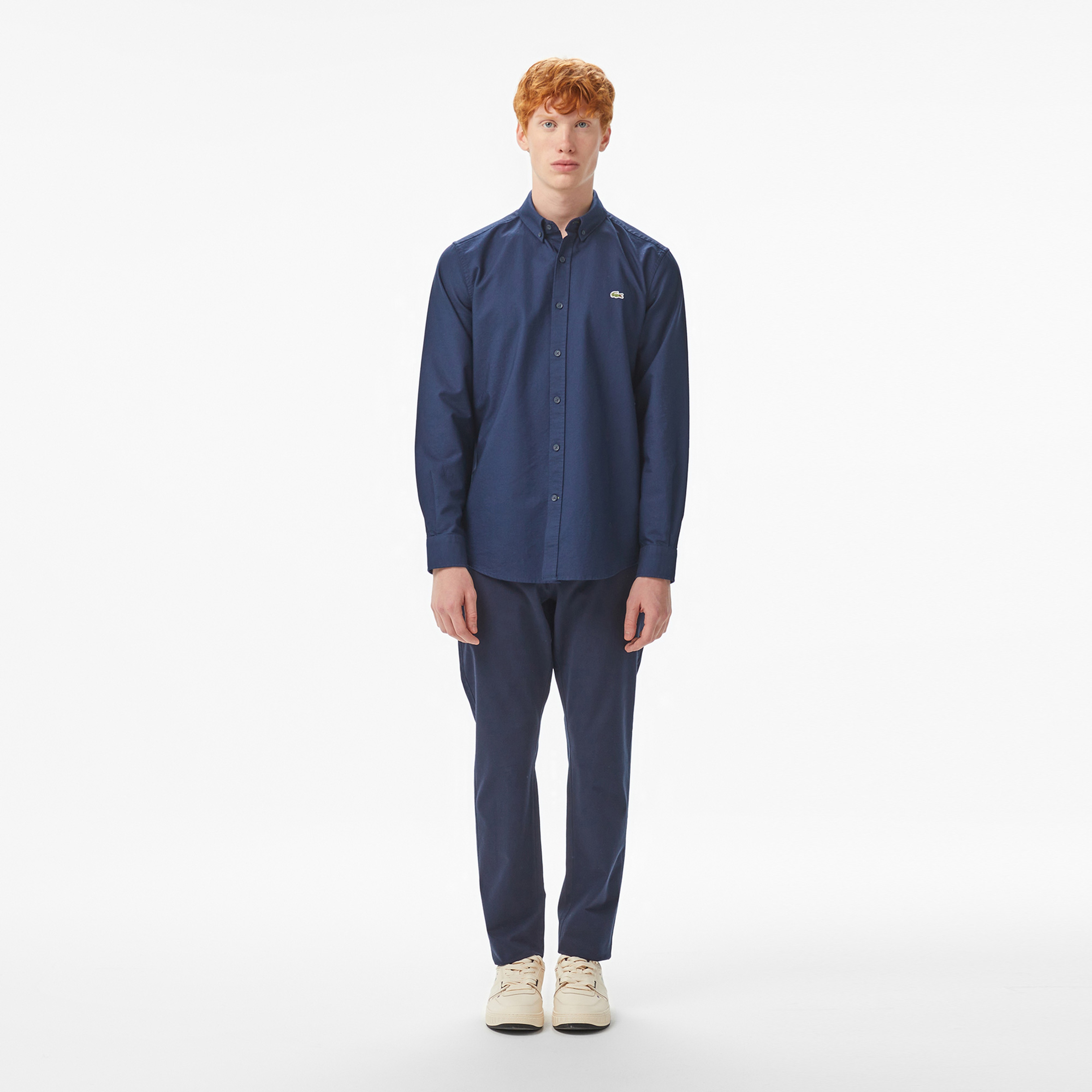 Erkek Slim Fit Lacivert Chino Pantolon