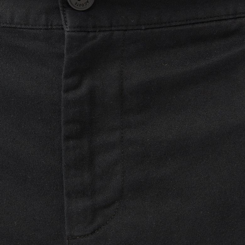 Erkek Slim Fit Siyah Chino Pantolon