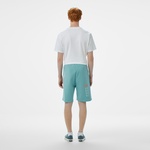 Converse Baskılı Erkek Oversize Fit Mavi Şort