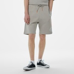 Converse Baskılı Erkek Oversize Fit Gri Şort