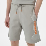 Converse Baskılı Erkek Oversize Fit Gri Şort