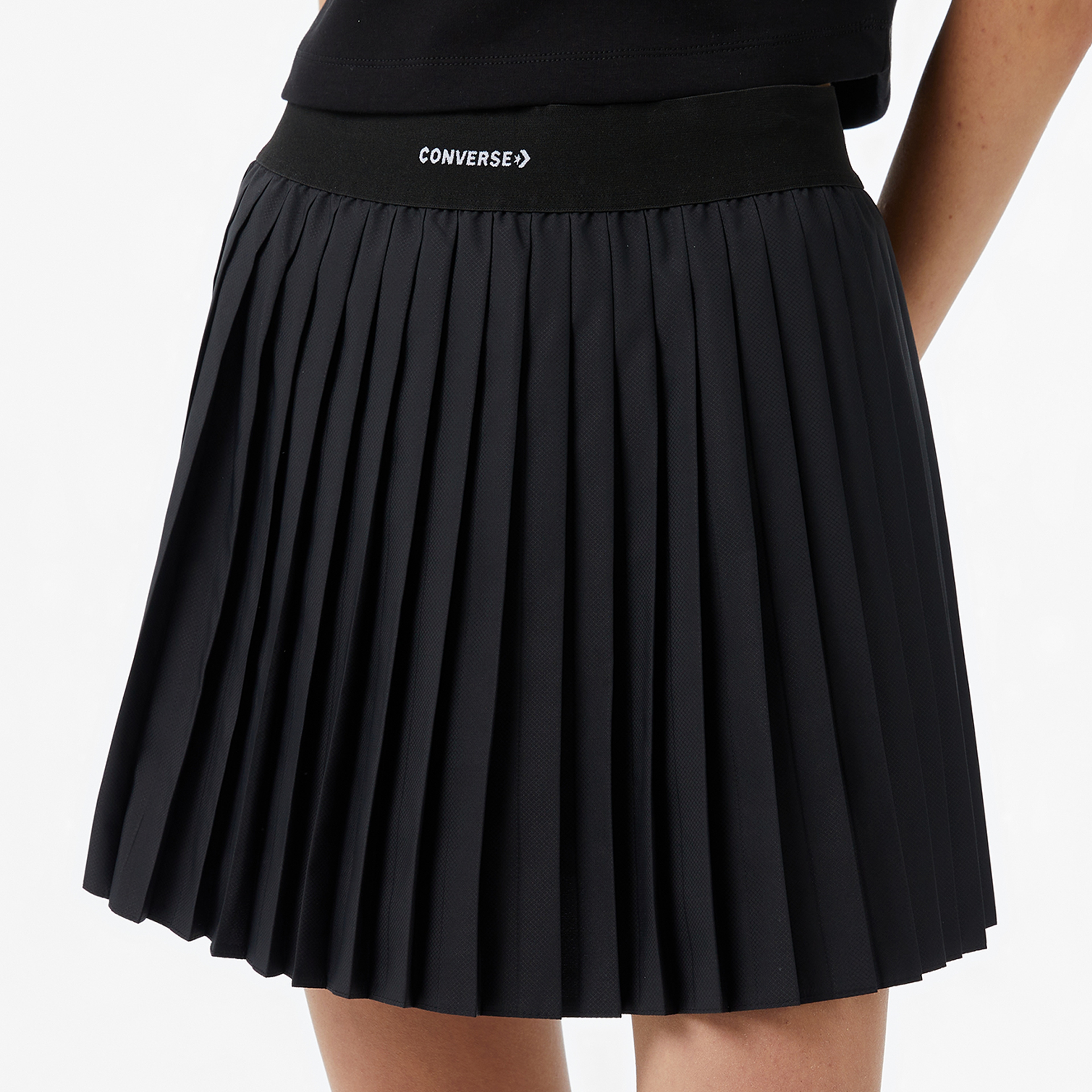 Converse Star Chevron Baskılı Kadın Siyah Etek