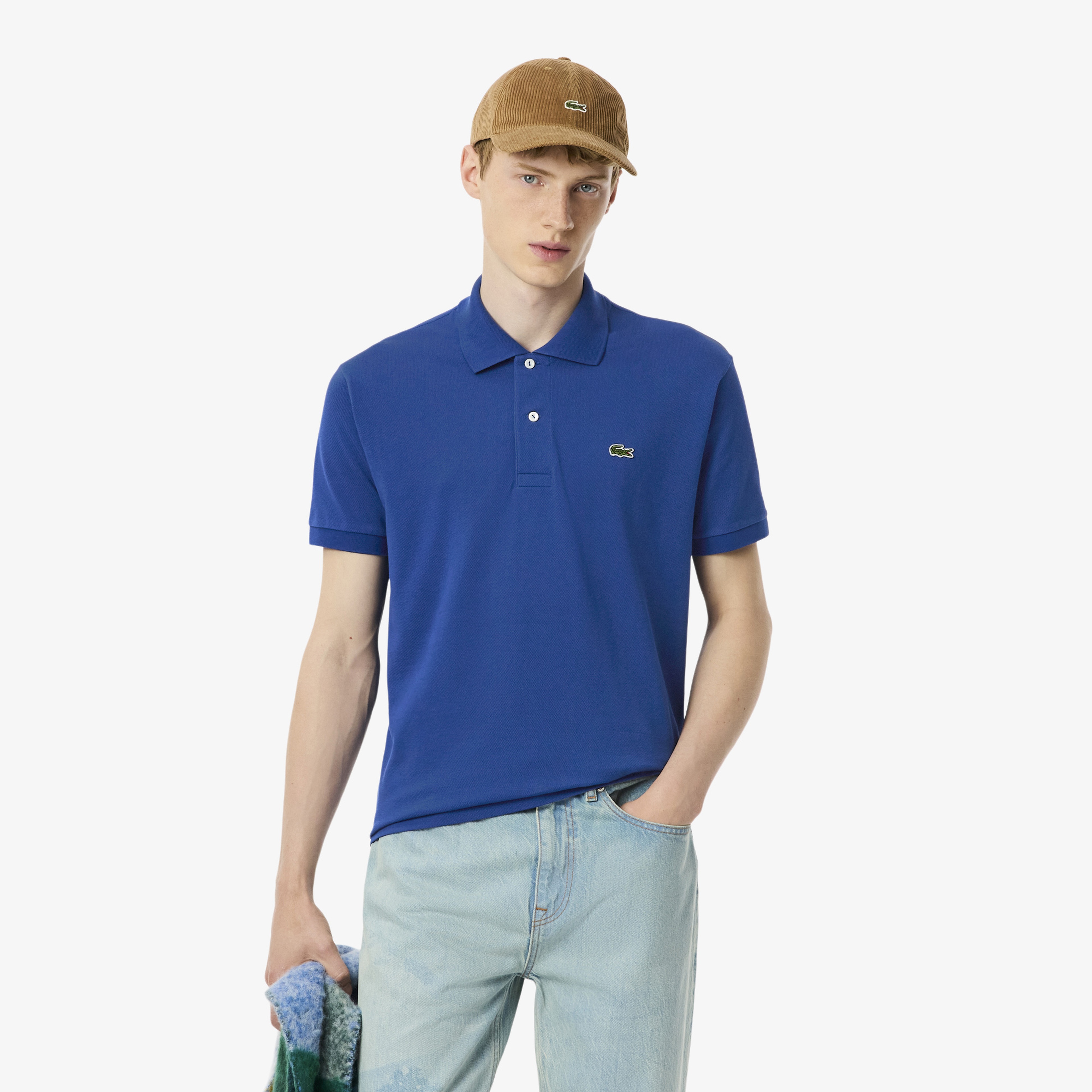 L.12.12 Erkek Classic Fit Koyu Mavi Polo