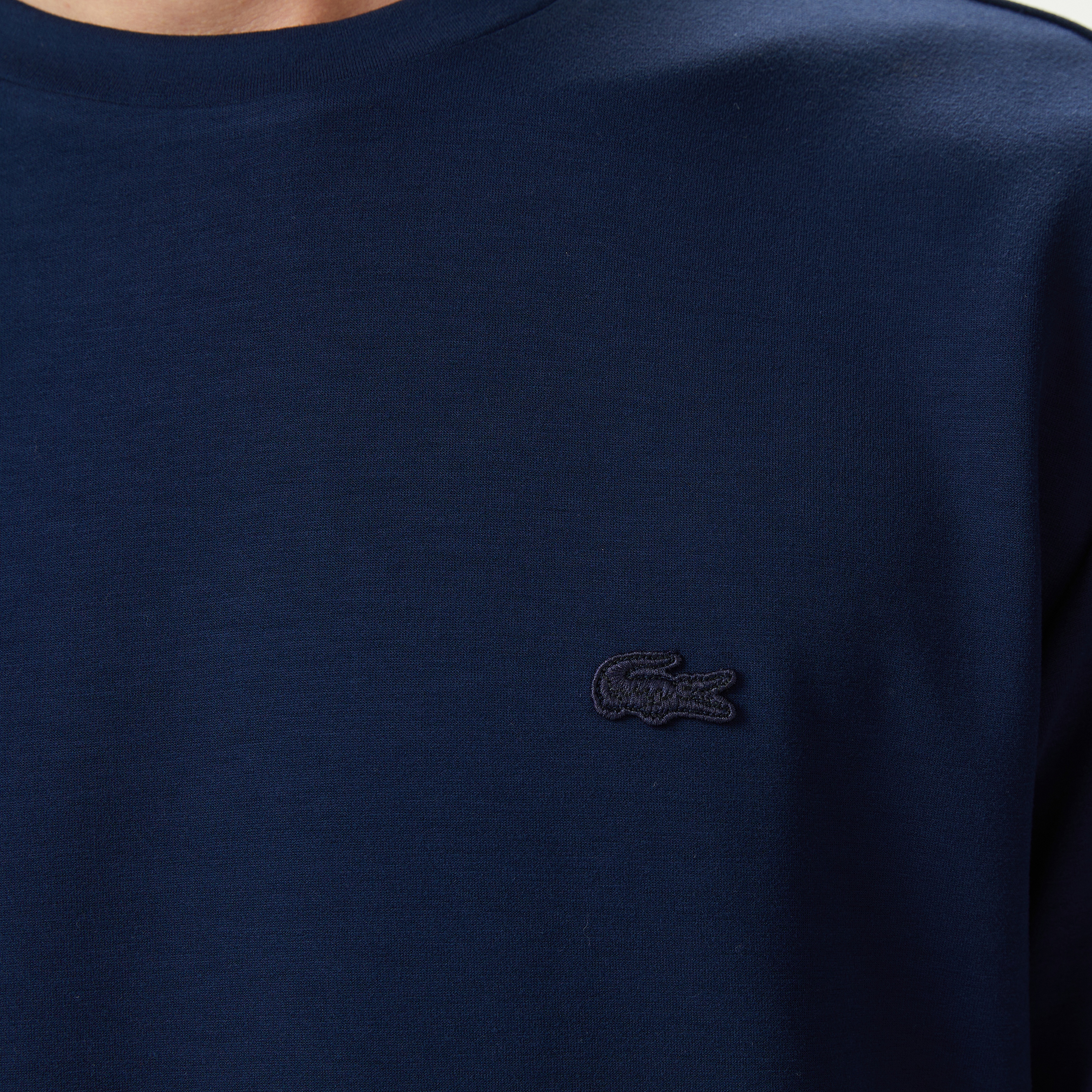 Erkek Oversize Fit Bisiklet Yaka Lacivert T-Shirt