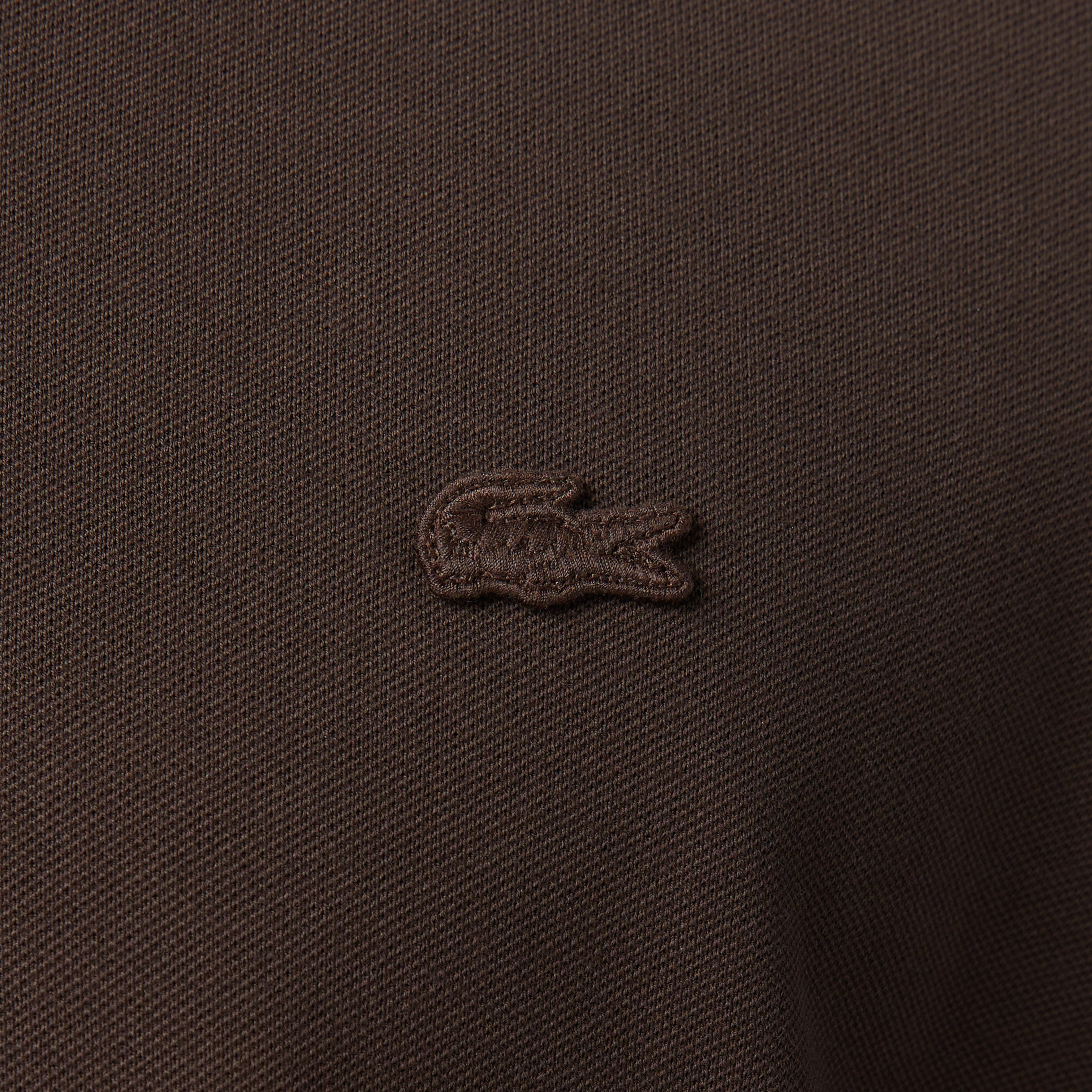 Lacoste Erkek Regular Fit Uzun Kollu Kahverengi Polo