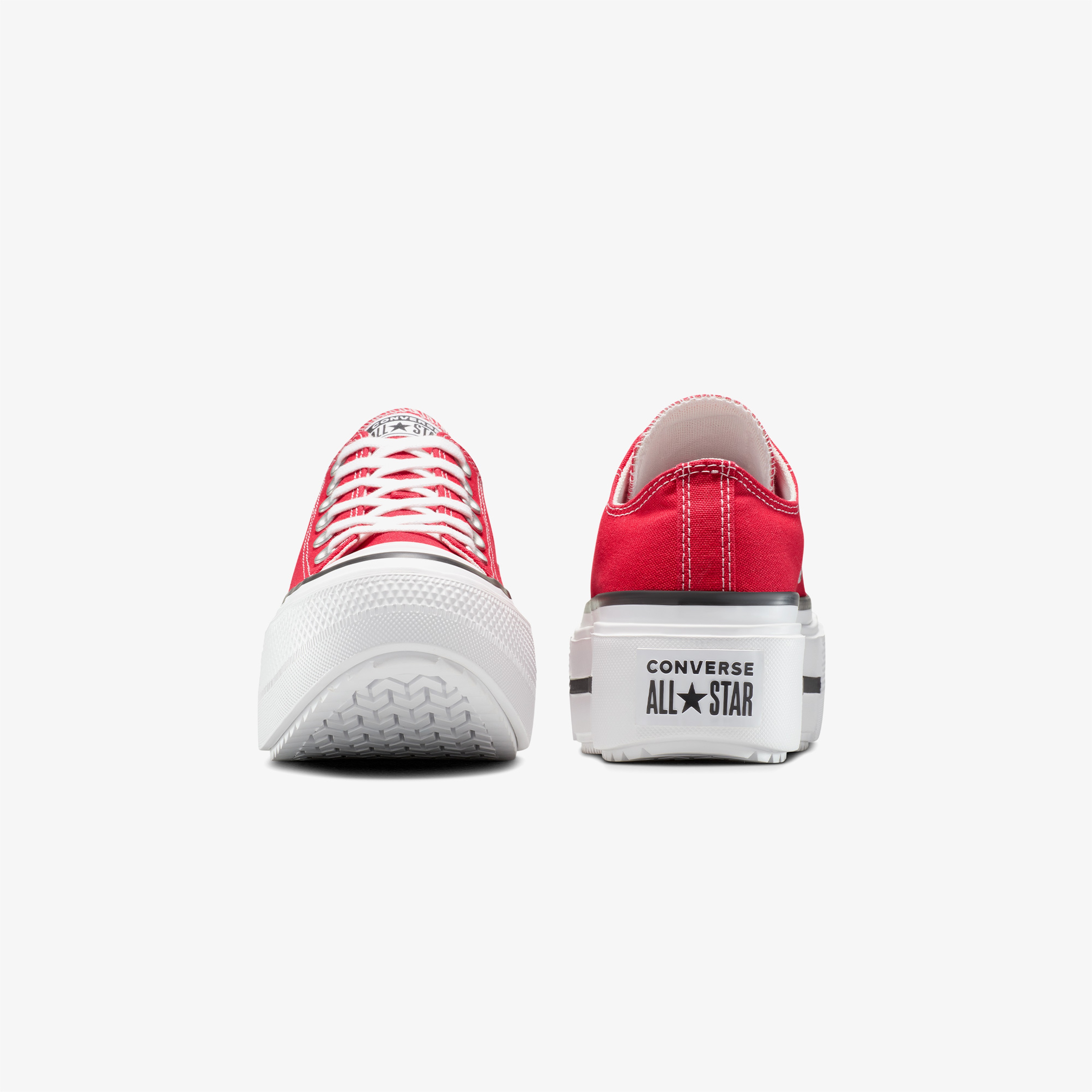 Converse Chuck Taylor All Star Lift Double Stack Kadın Kırmızı Sneaker