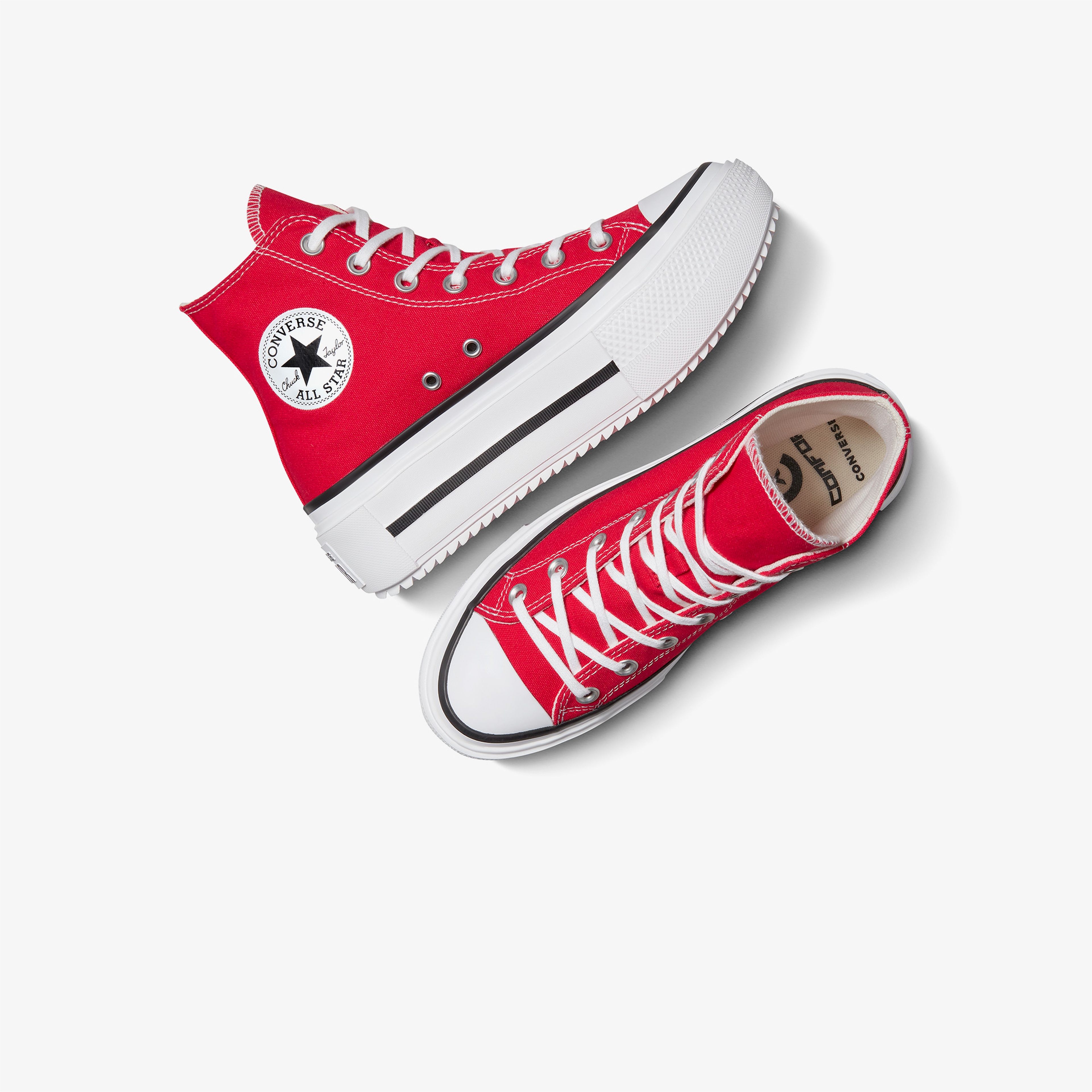 Converse Chuck Taylor All Star Lift Double Stack Platform Kadın Kırmızı Sneaker