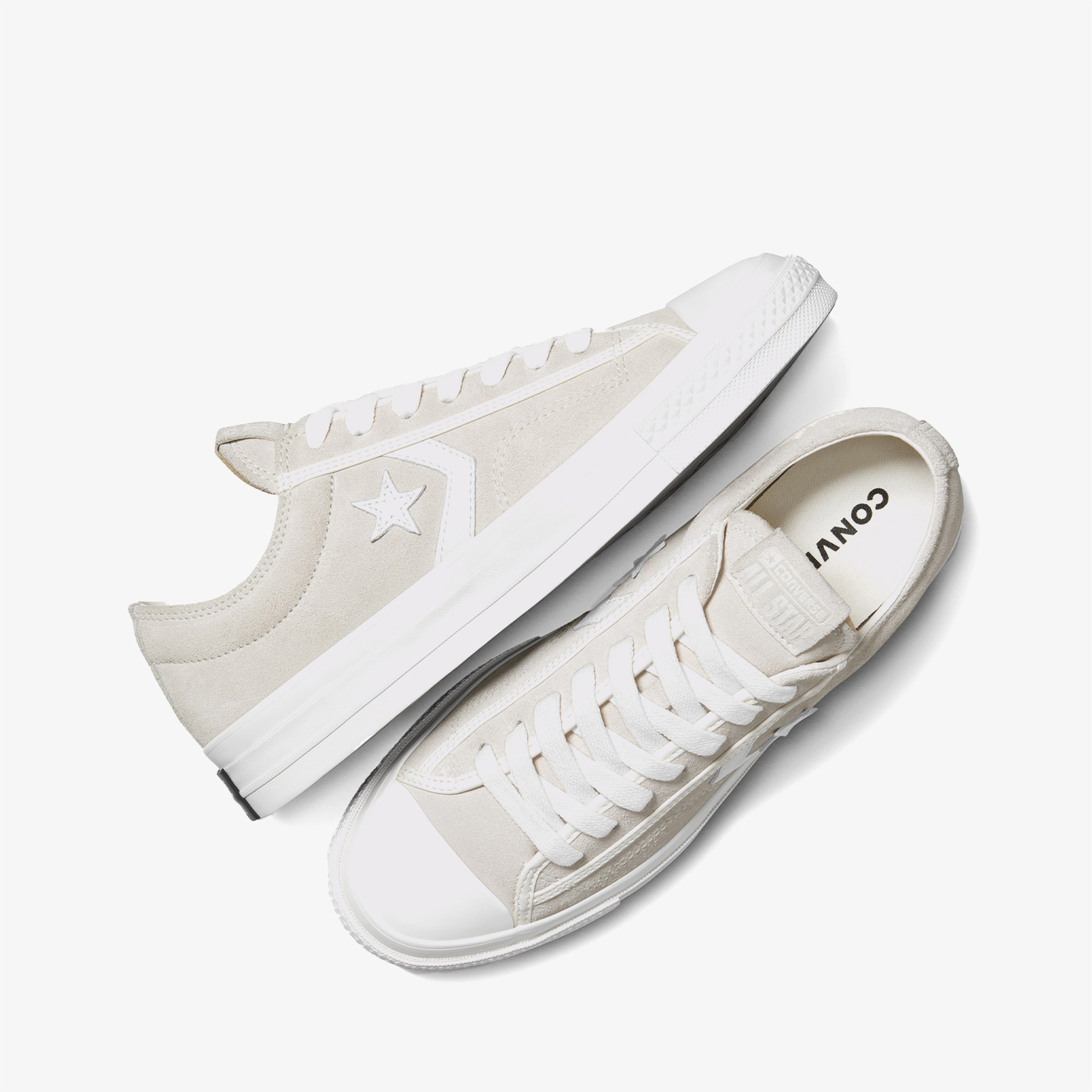 Converse Star Player 76 Suede Unisex Krem Sneaker