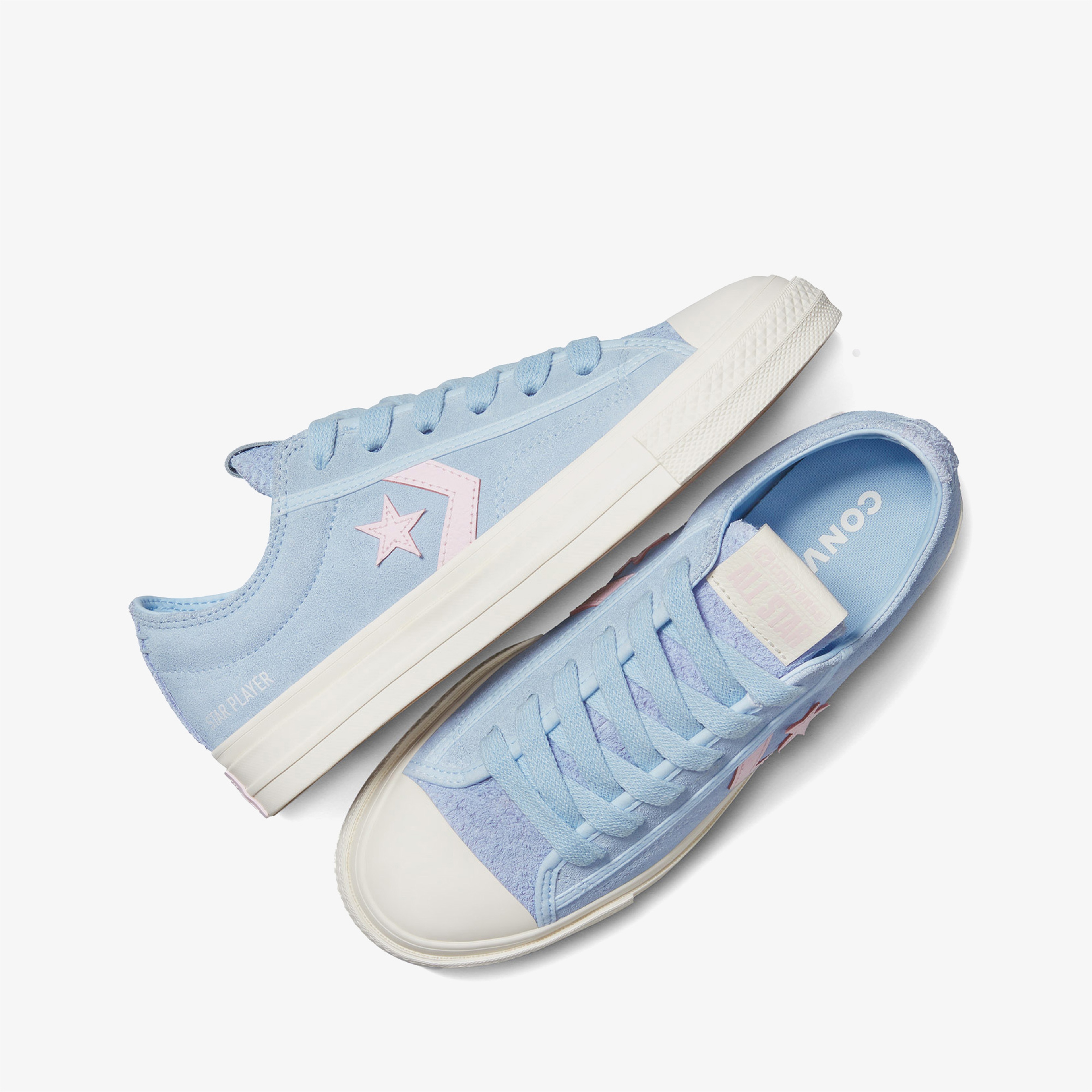 Converse Star Player 76 Colorful Suede Kadın Mavi Sneaker