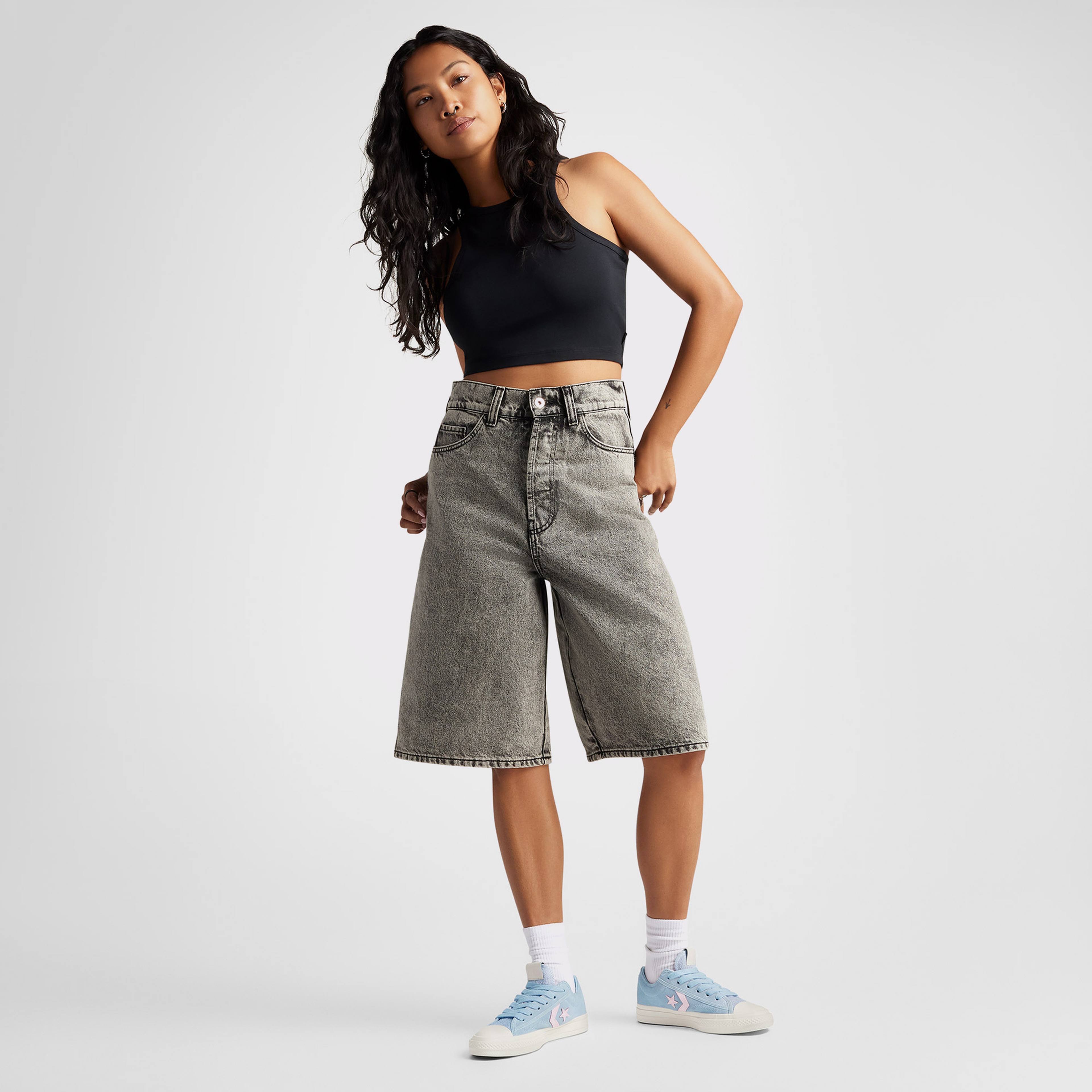 Converse Star Player 76 Colorful Suede Kadın Mavi Sneaker