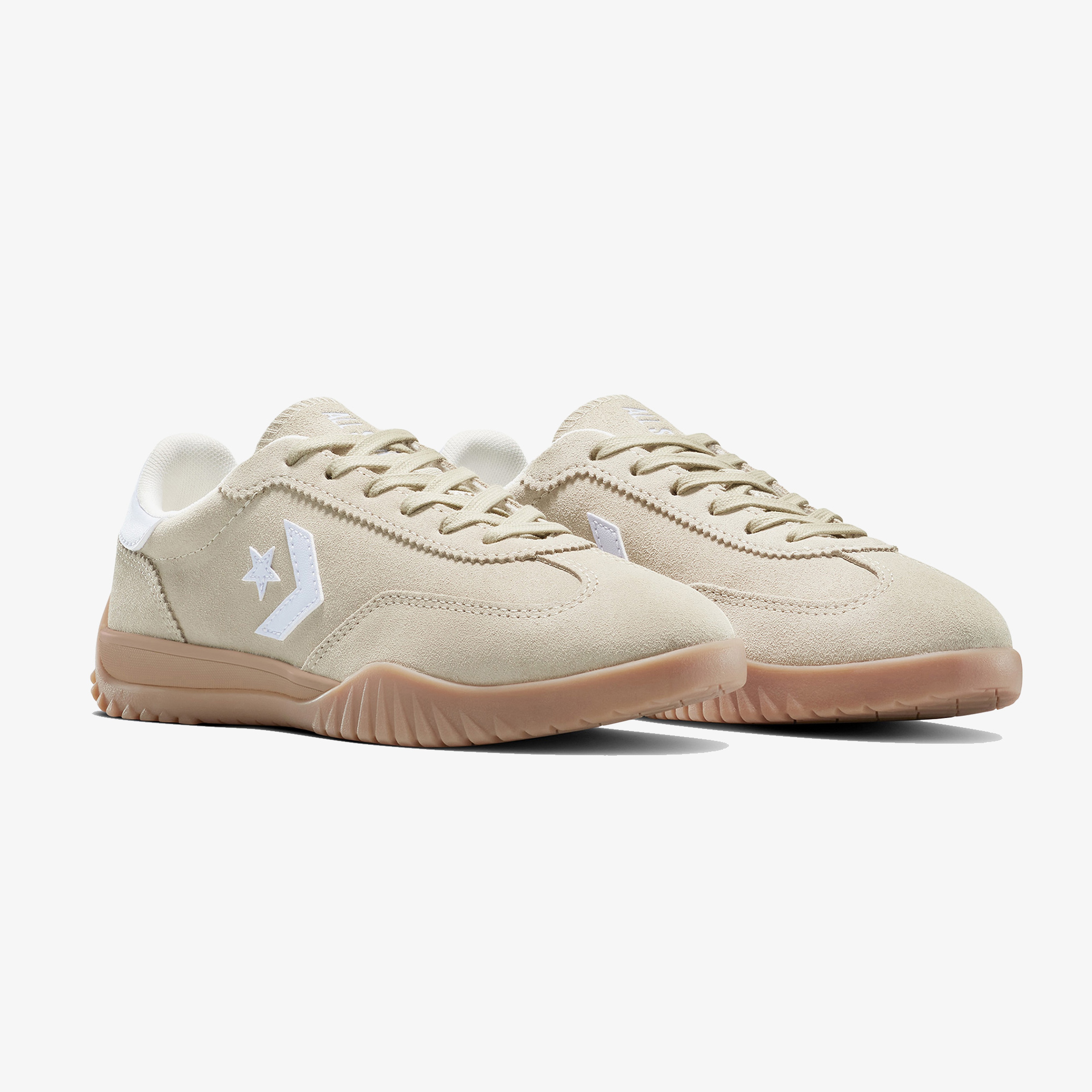 Converse Run Star Trainer Suede Unisex Krem Sneaker