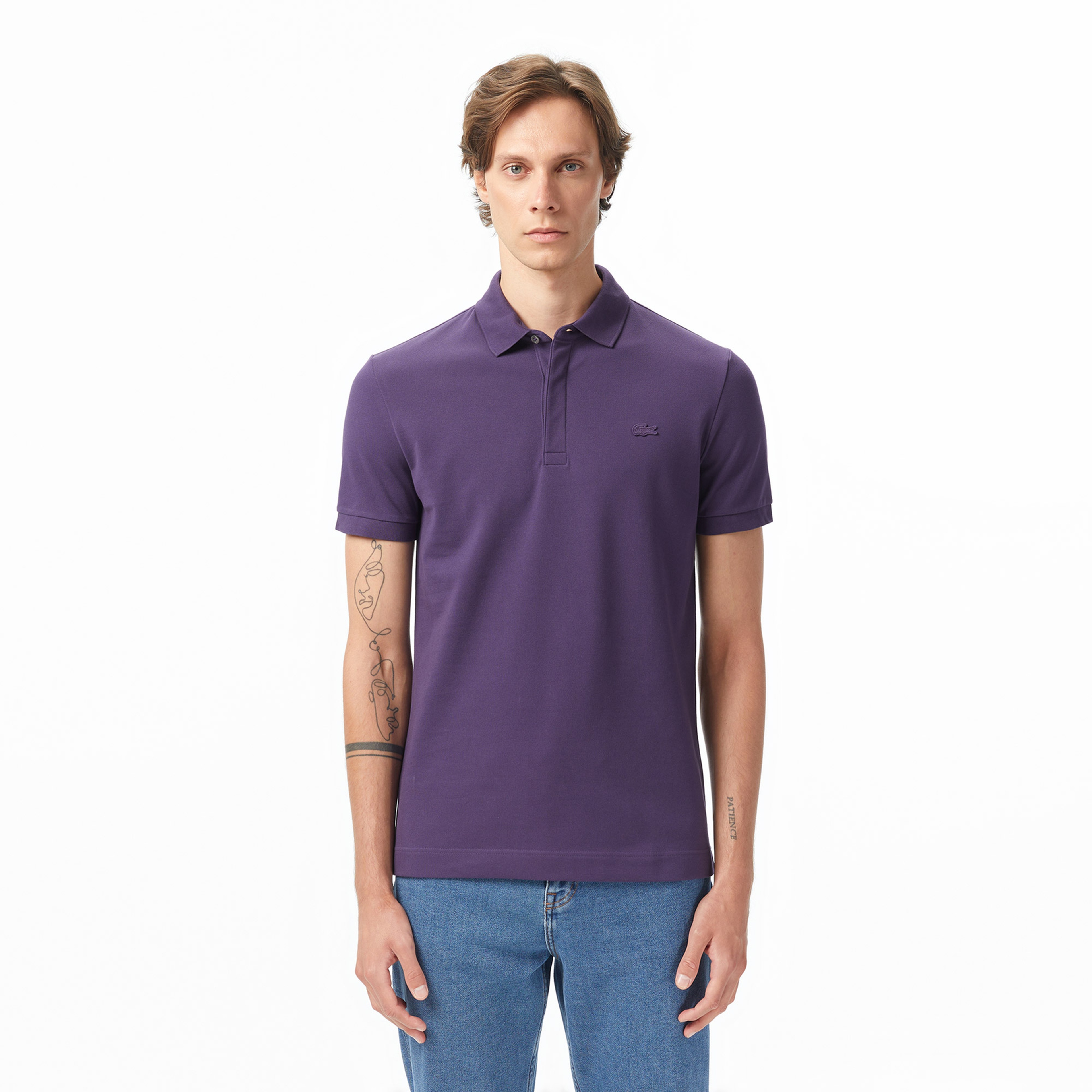 Erkek Regular Fit Mor Paris Polo
