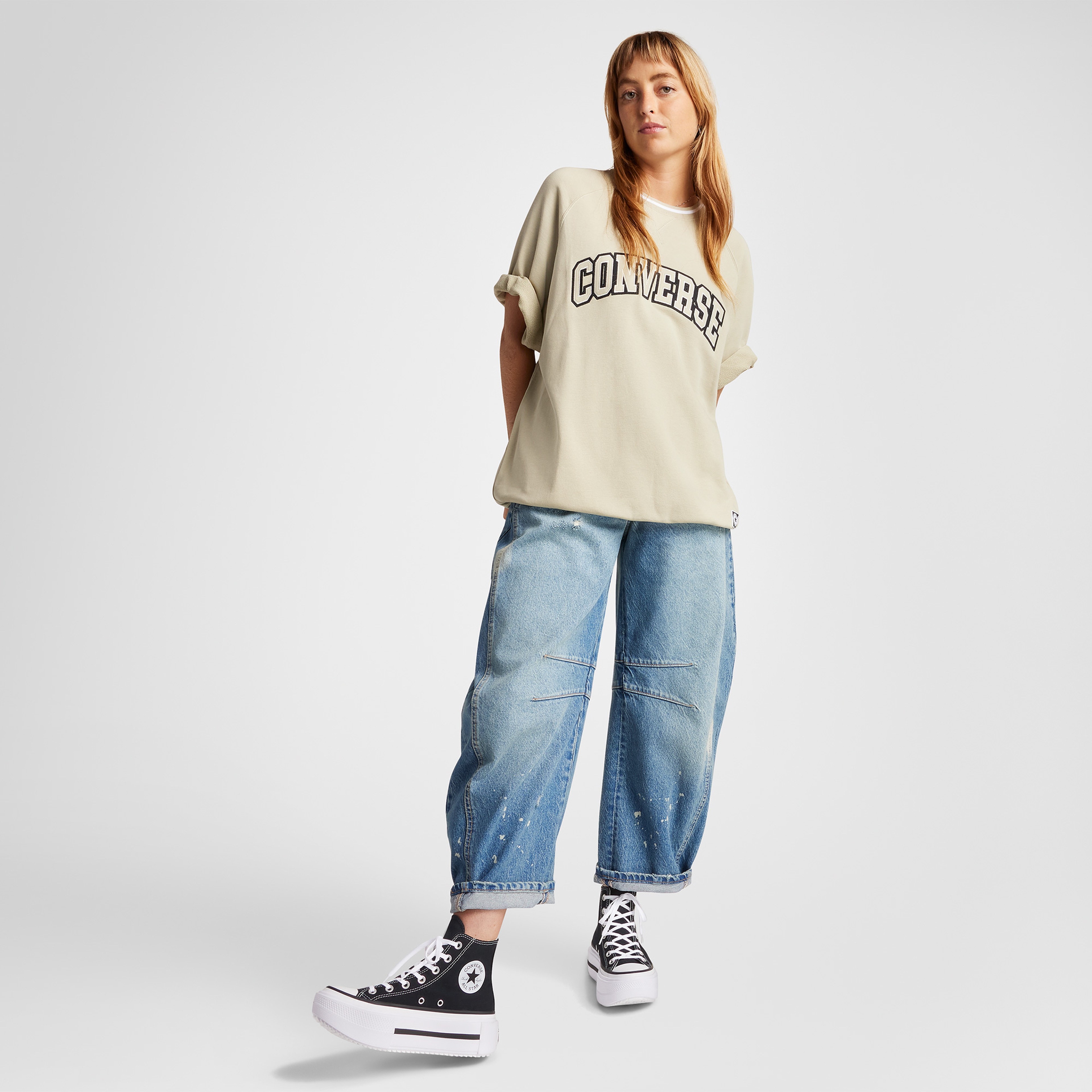 Converse Chuck Taylor All Star Lift Double Stack Kadın Siyah Sneaker