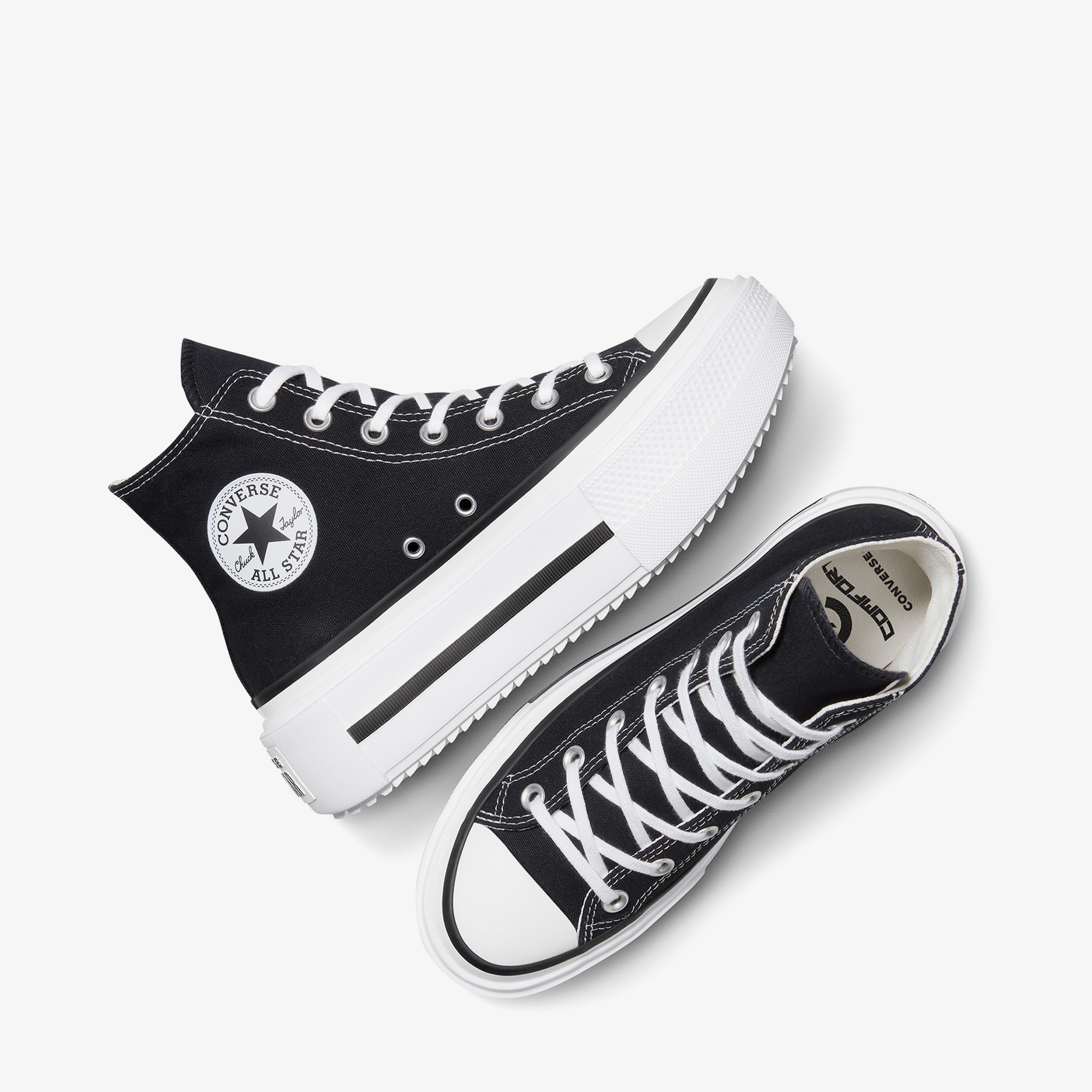 Converse Chuck Taylor All Star Lift Double Stack Kadın Siyah Sneaker