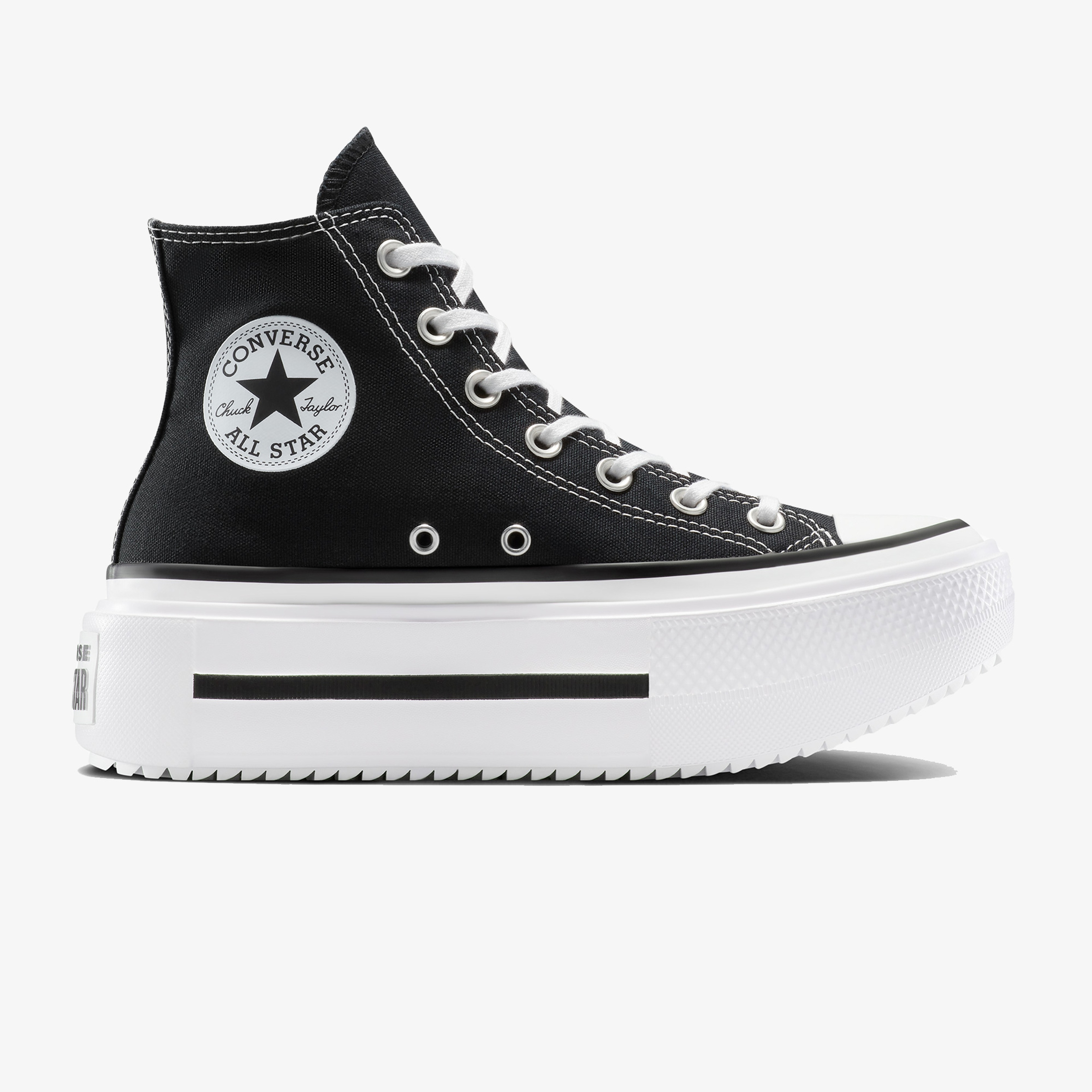 Converse Chuck Taylor All Star Lift Double Stack Kadın Siyah Sneaker