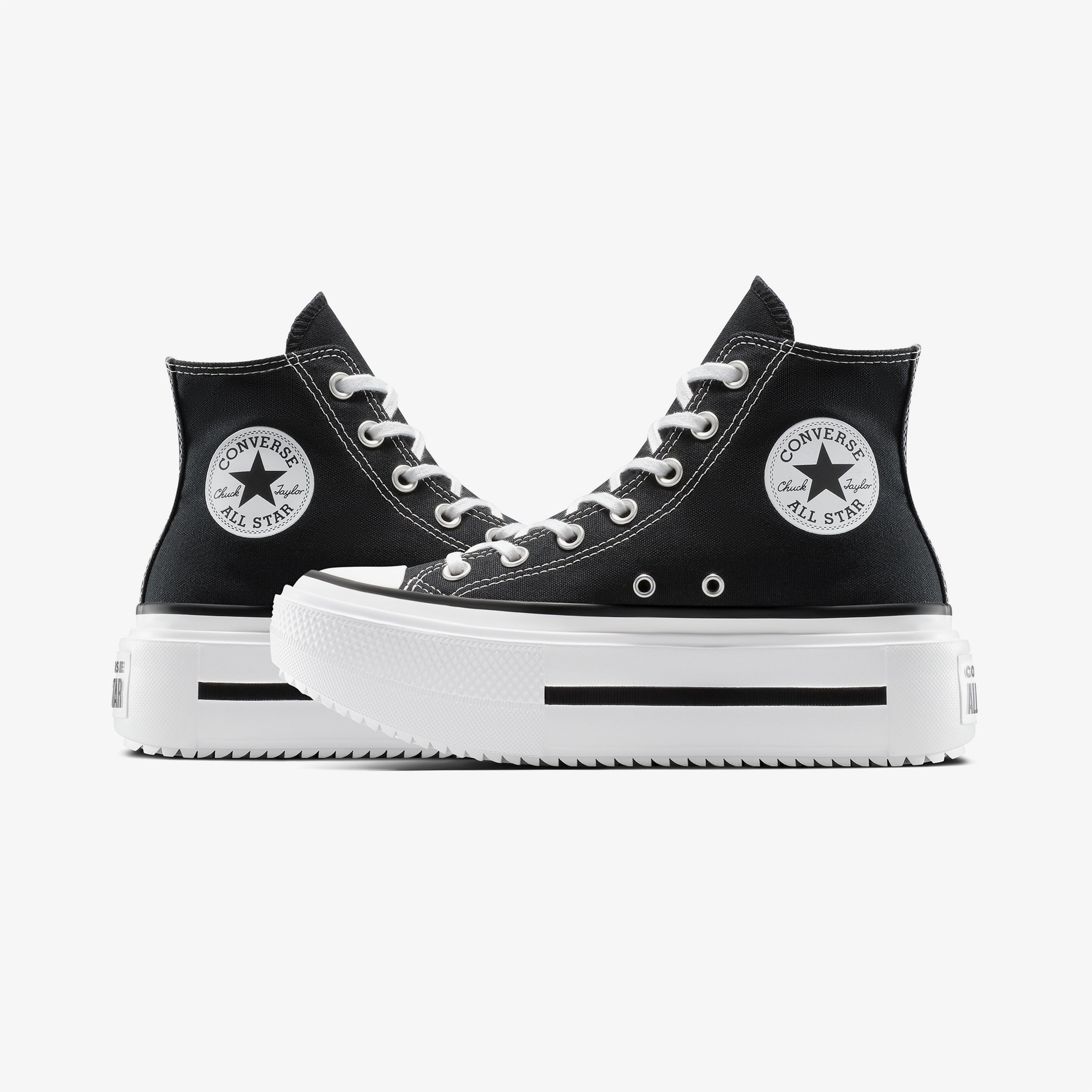 Converse Chuck Taylor All Star Lift Double Stack Kadın Siyah Sneaker