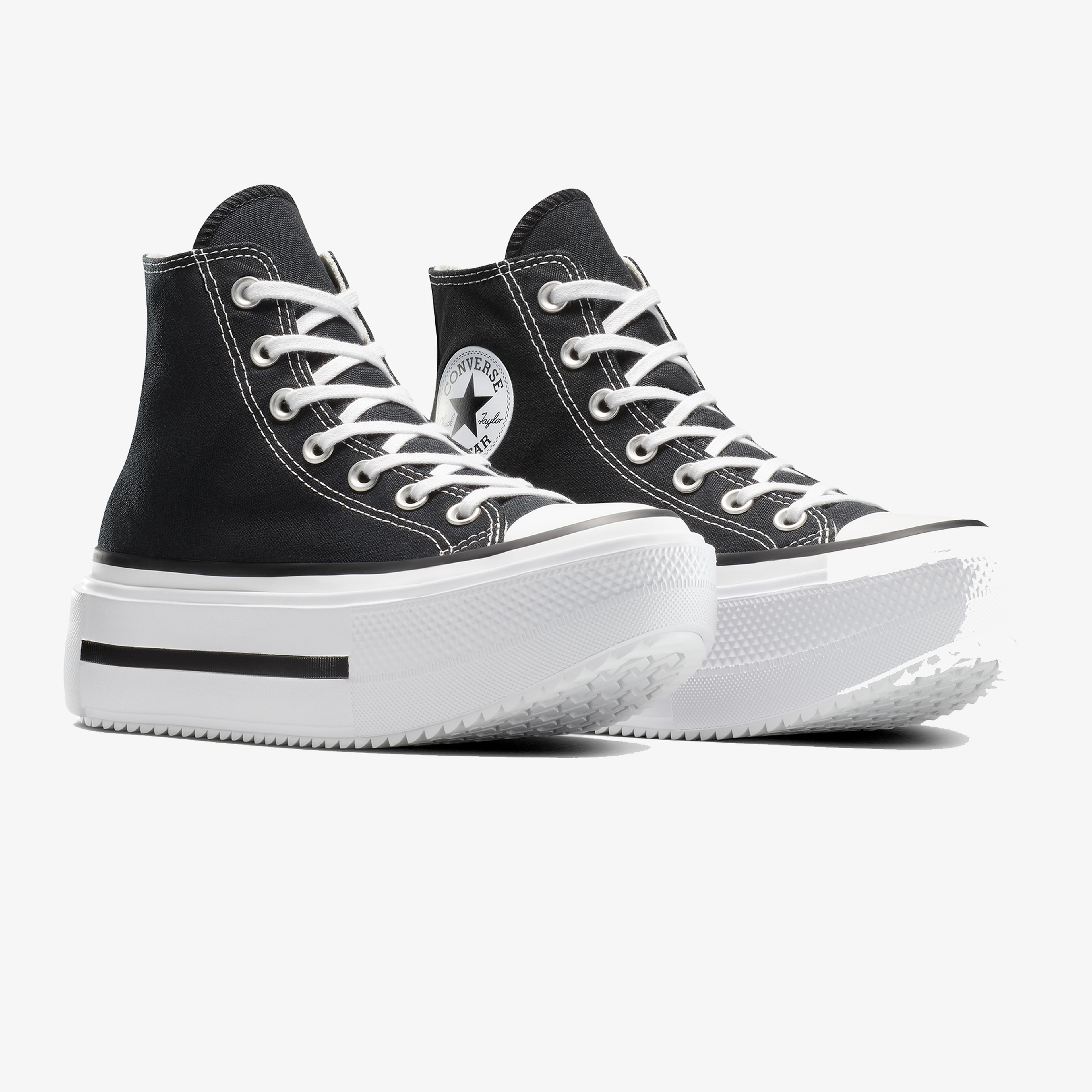 Converse Chuck Taylor All Star Lift Double Stack Kadın Siyah Sneaker