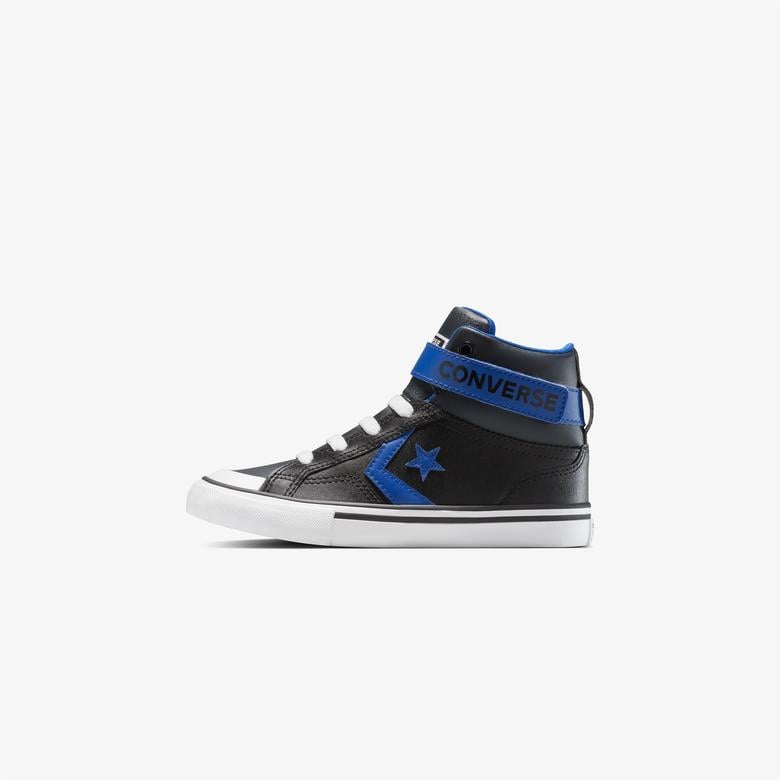 Converse Pro Blaze Strap Leather Easy On Çocuk Siyah Sneaker