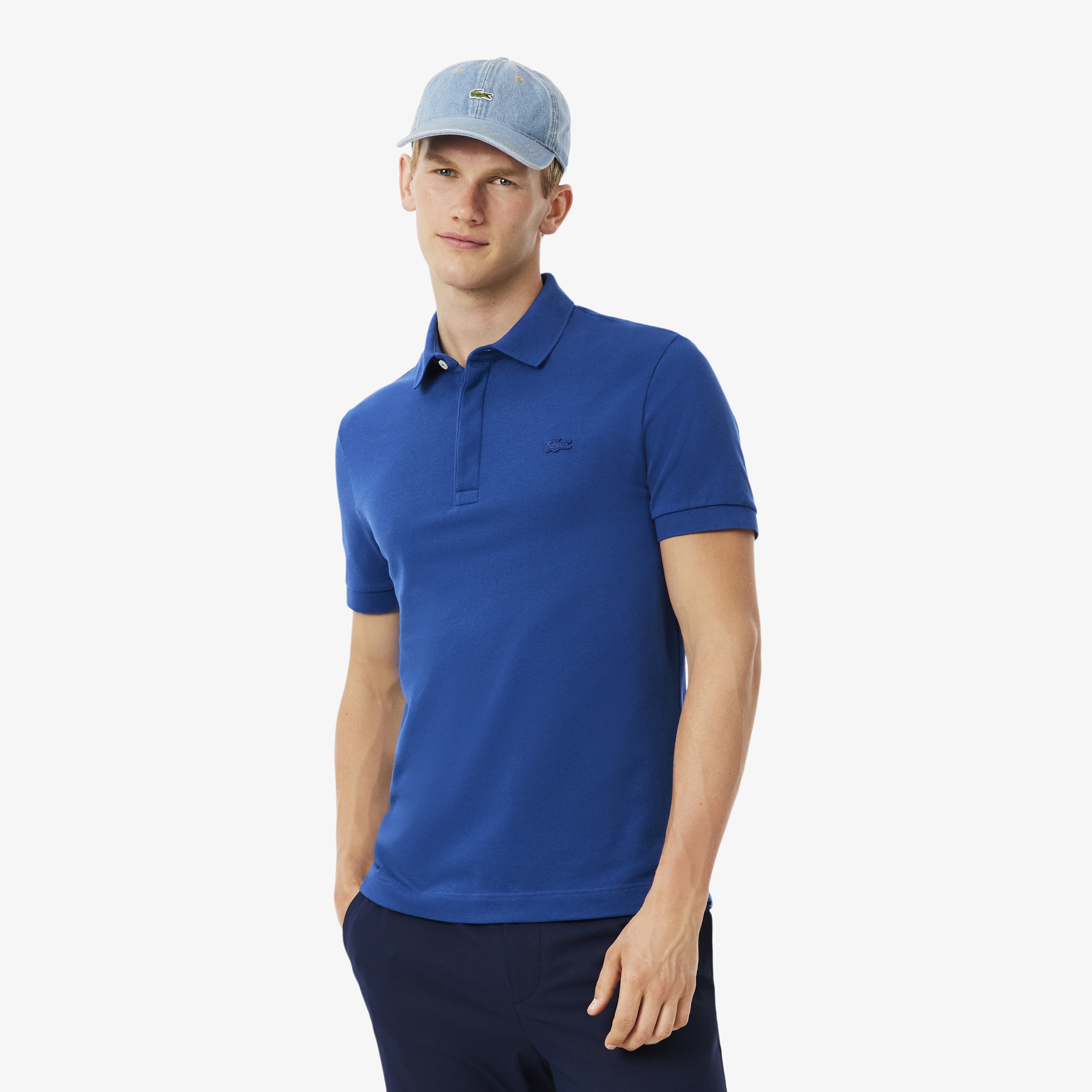 Erkek Regular Fit Koyu Mavi Paris Polo