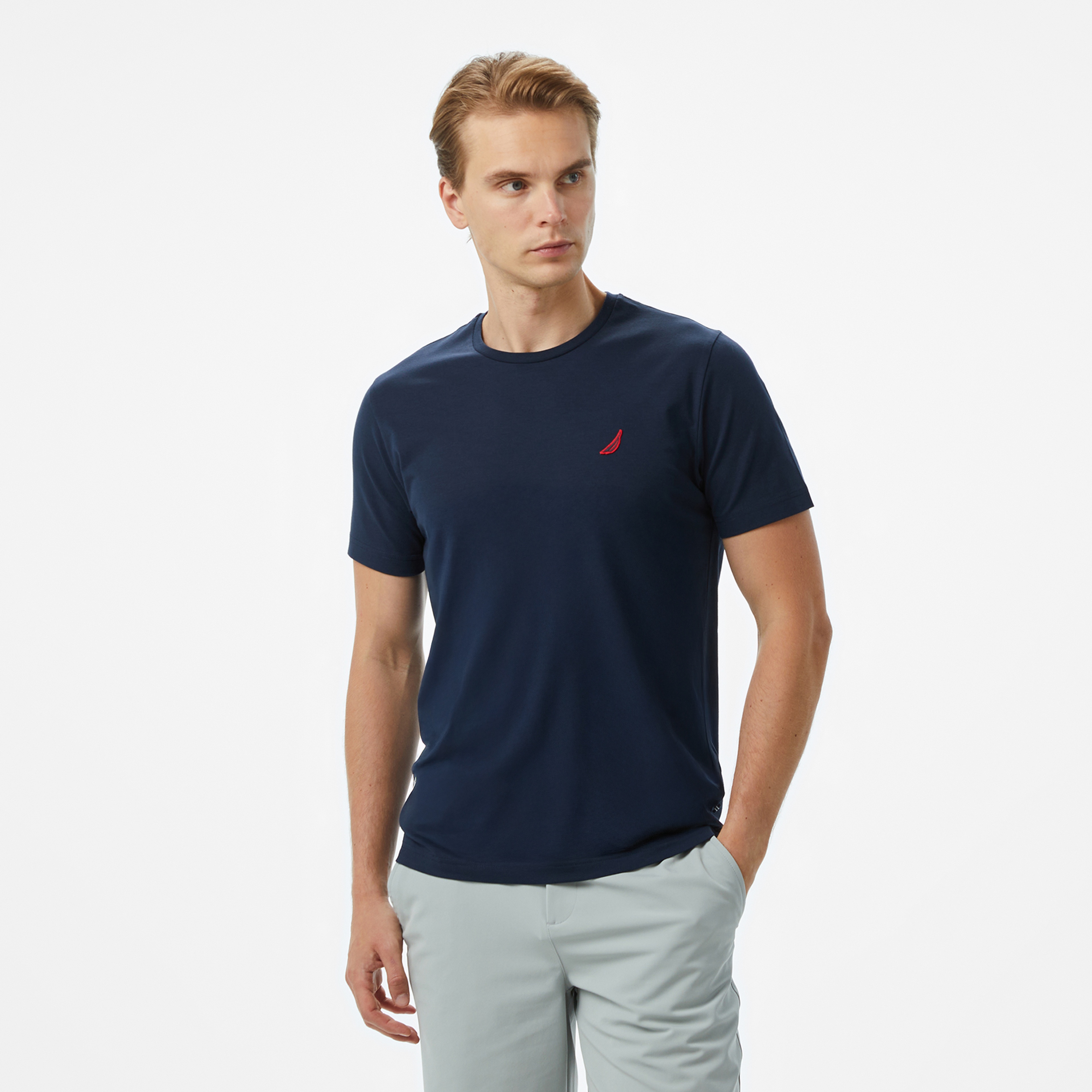 Nautica Erkek Lacivert Regular Fit T-Shirt