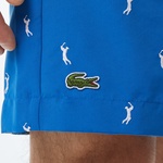 Erkek Regular Fit Desenli Lacivert Mayo