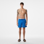 Erkek Regular Fit Desenli Lacivert Mayo