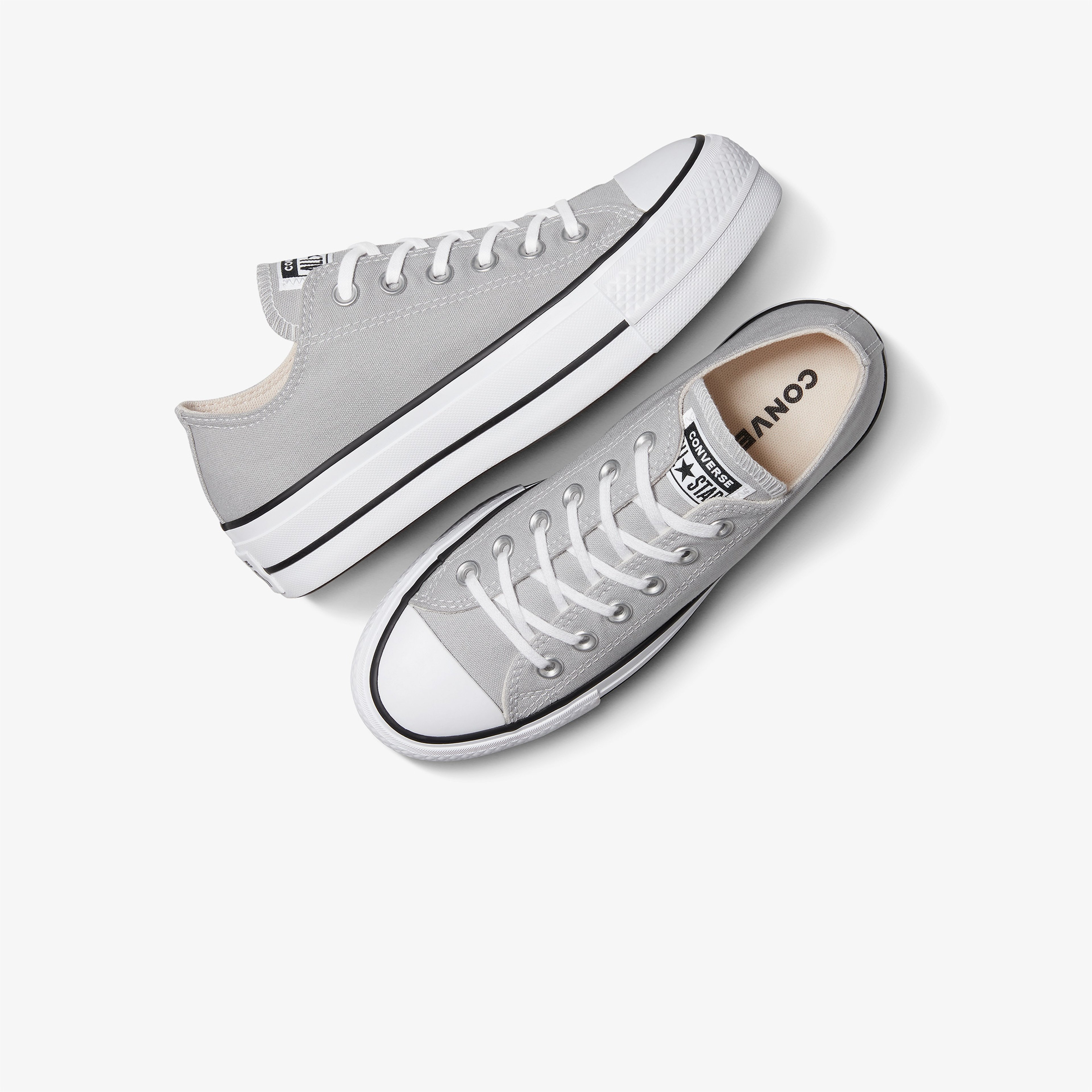 Converse Chuck Taylor All Star Platform Canvas Kadın Gri Sneaker