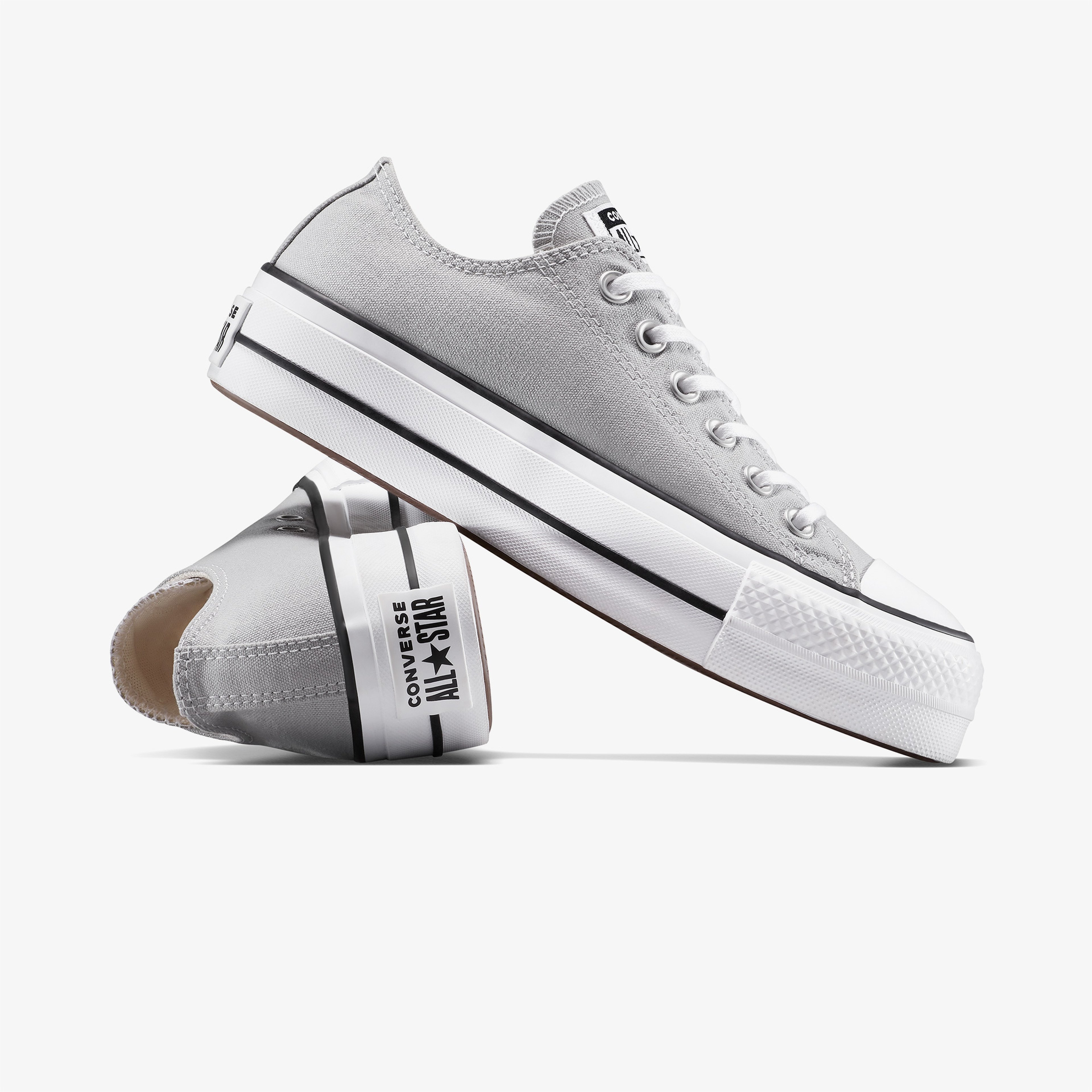 Converse Chuck Taylor All Star Platform Canvas Kadın Gri Sneaker
