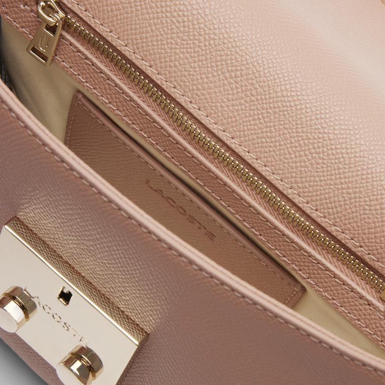 Champs-Élysées Kadın Deri Açık Pembe Omuz Çantası