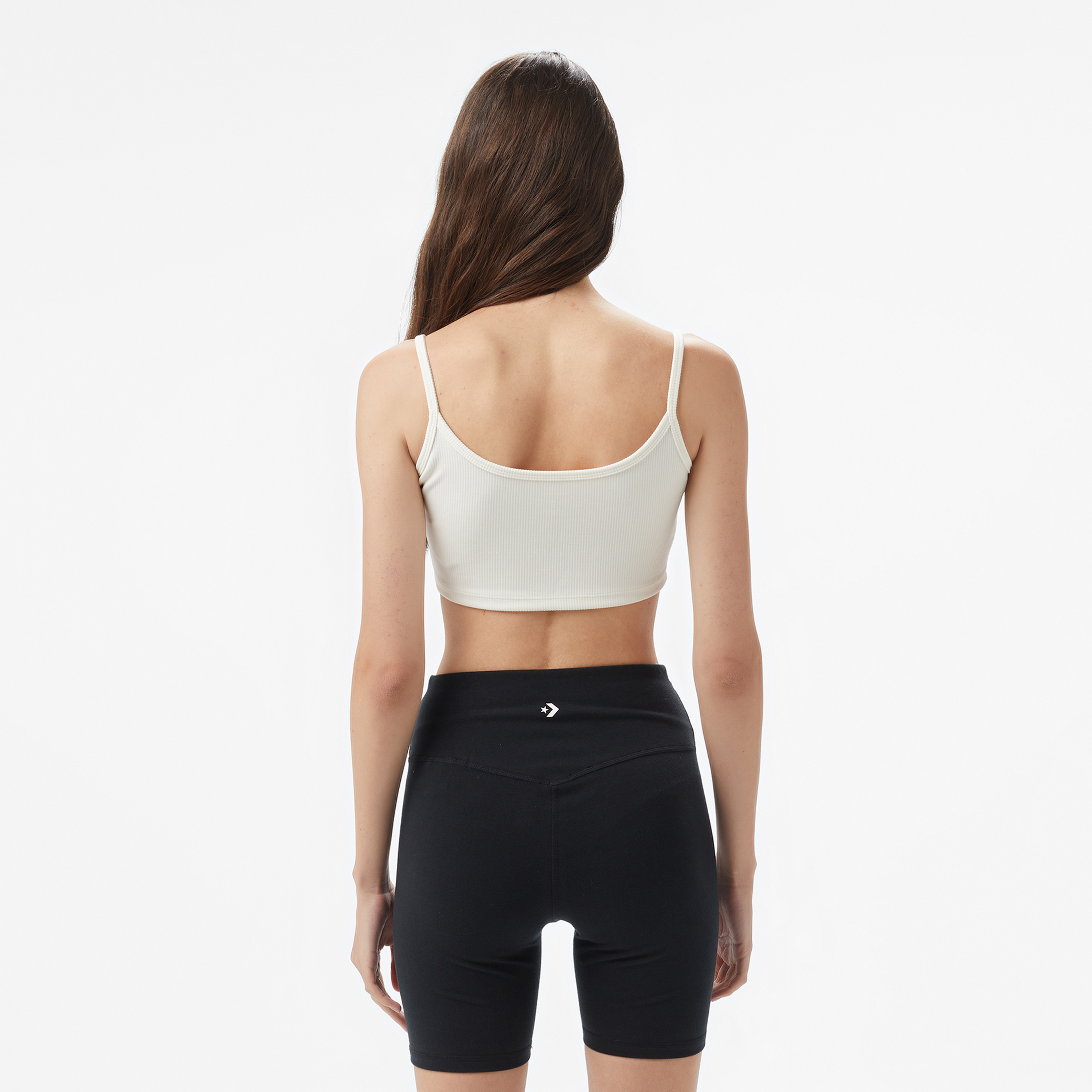 Converse Star Chevron Baskılı Kadın Krem T-Shirt