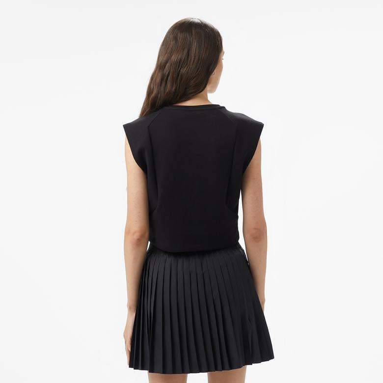 Converse Star Chevron Baskılı Kadın Siyah T-Shirt